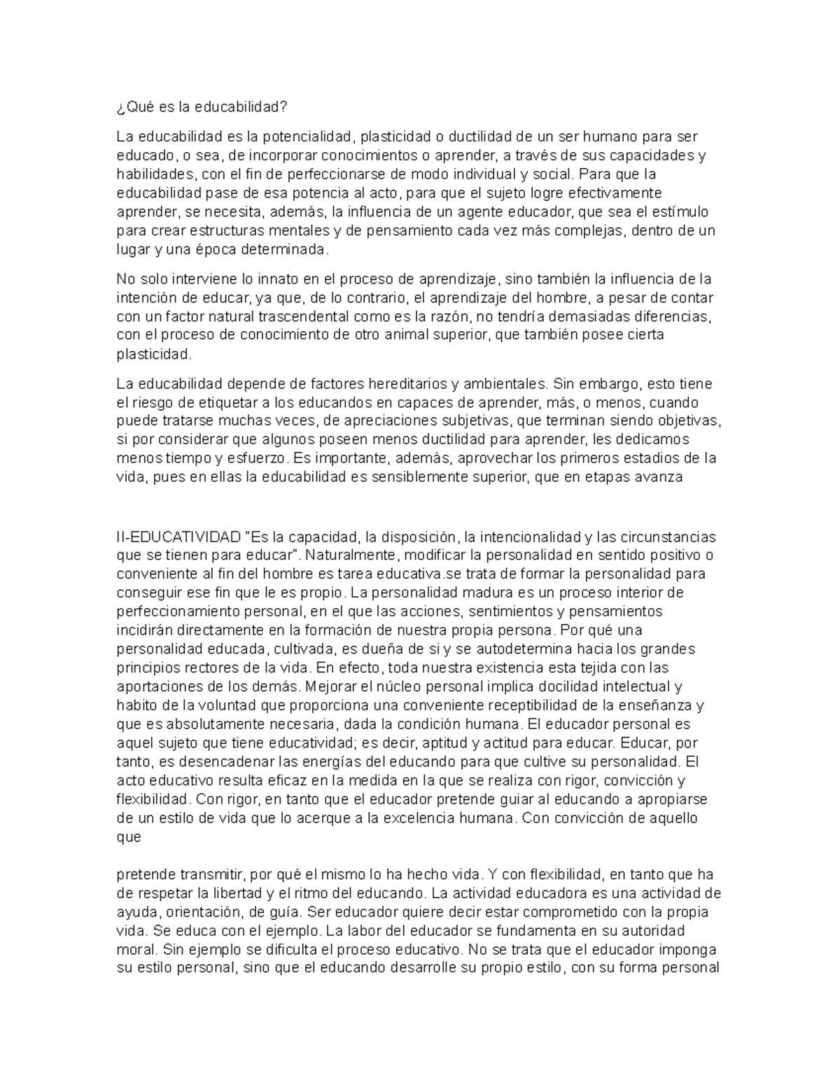 Qué es la educabilidad hoy - ¿Qué es la educabilidad? La educabilidad ...
