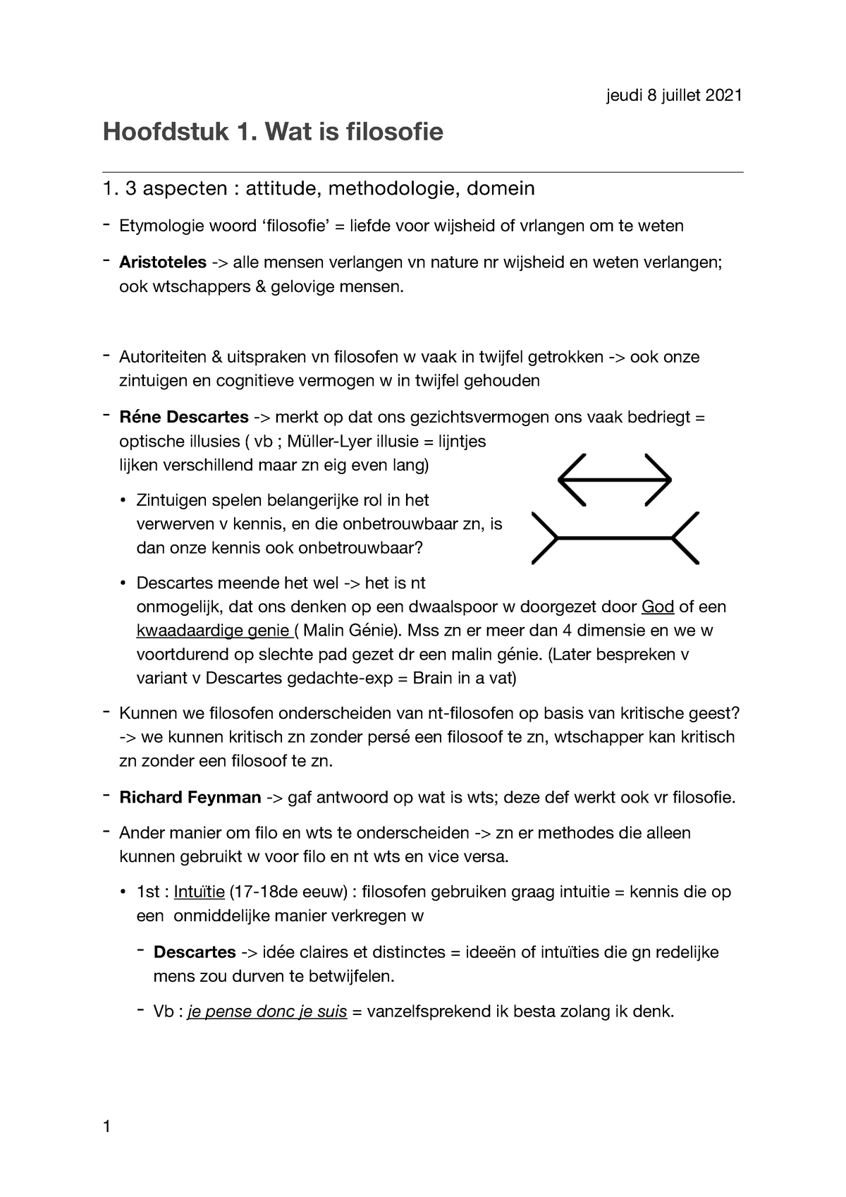 Denken Over Lichamen 1 (hoofdstuk 1 Boek) - Hoofdstuk 1. Wat Is ...