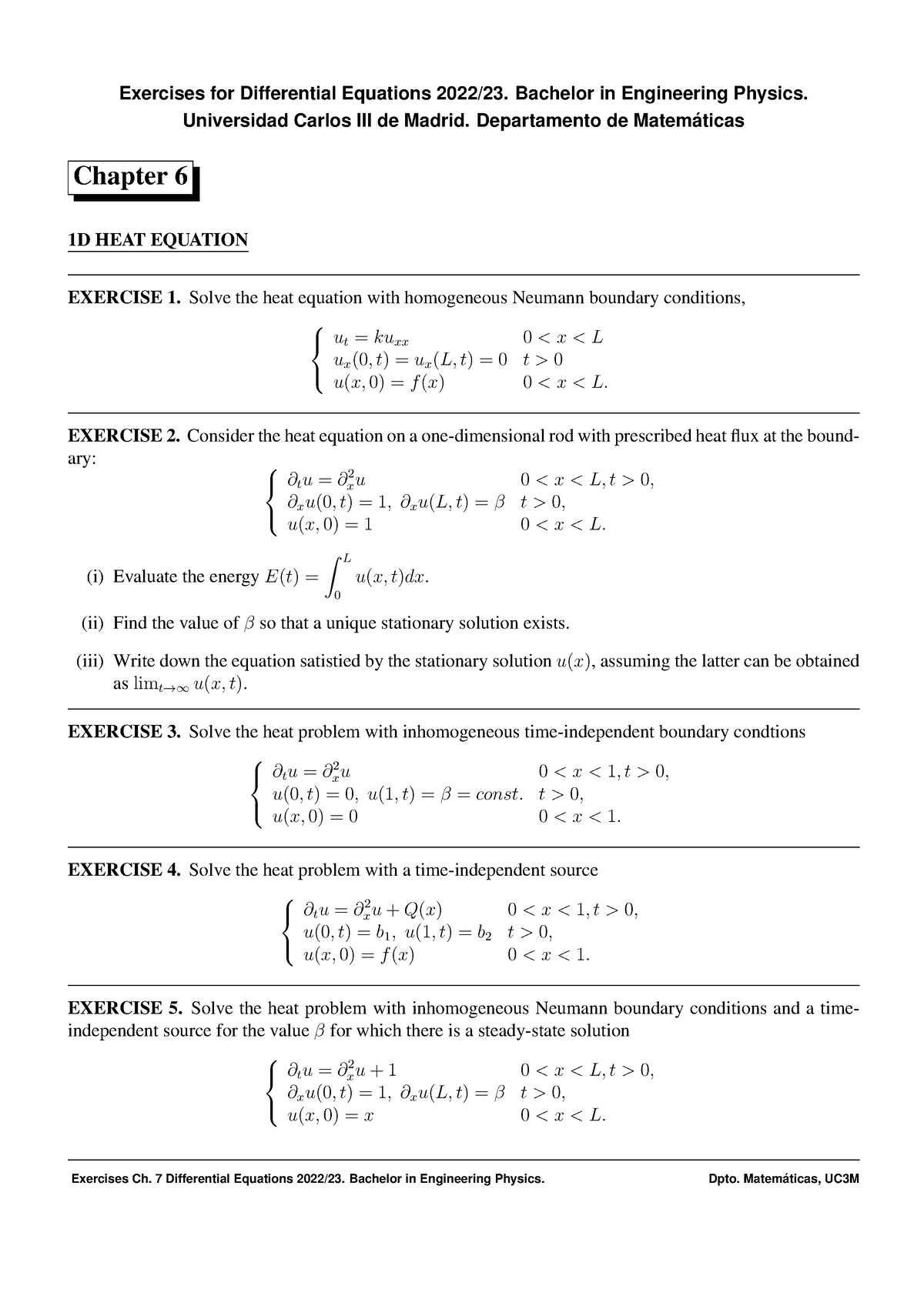 Probls Ch6 2223 - Ejercicios De Clase Ecuaciones Diferenciales ...