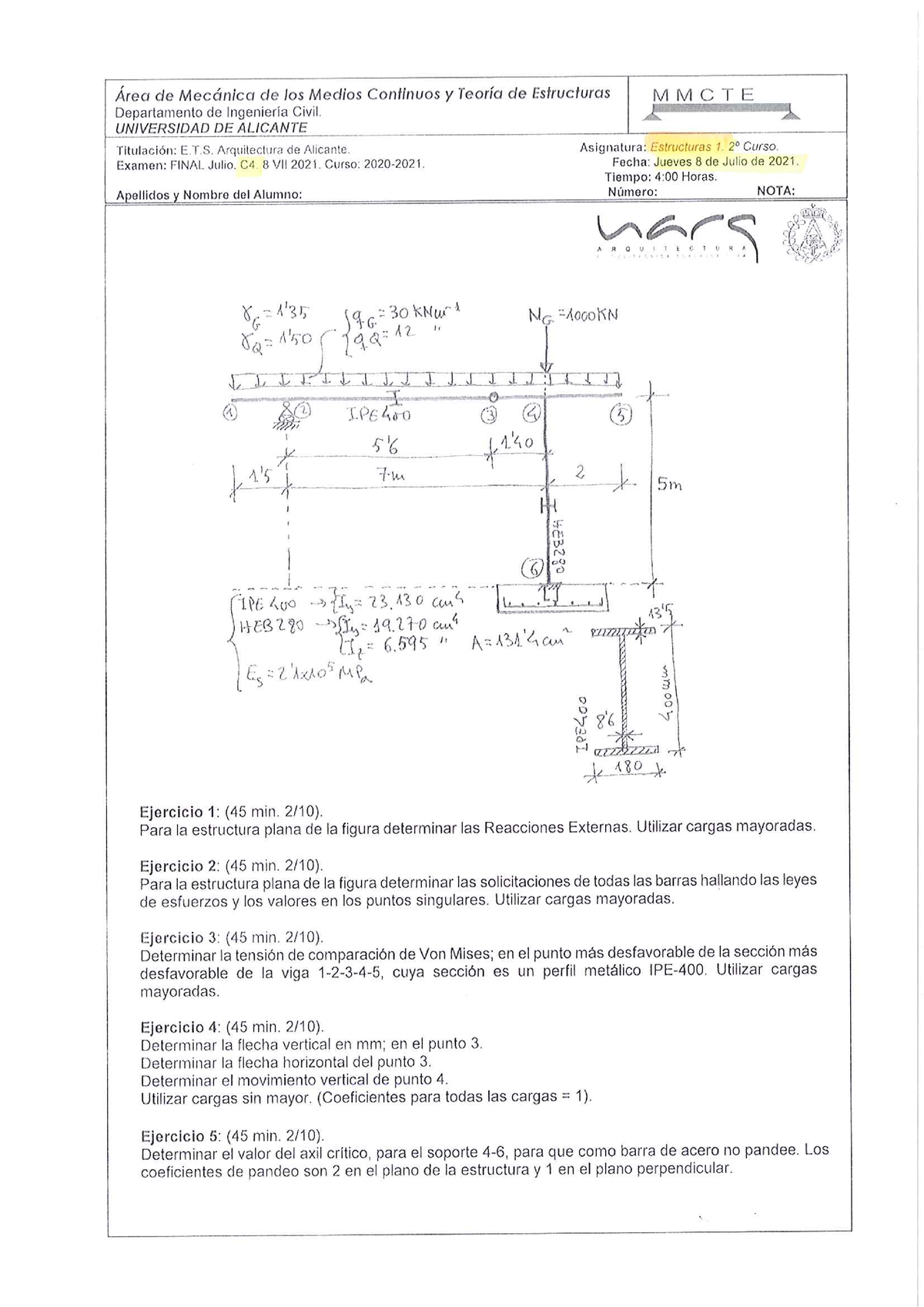 15 ST1 Julio C4 2021 - Ejercicio Tipo Examen Resuelto Por El Profesor ...