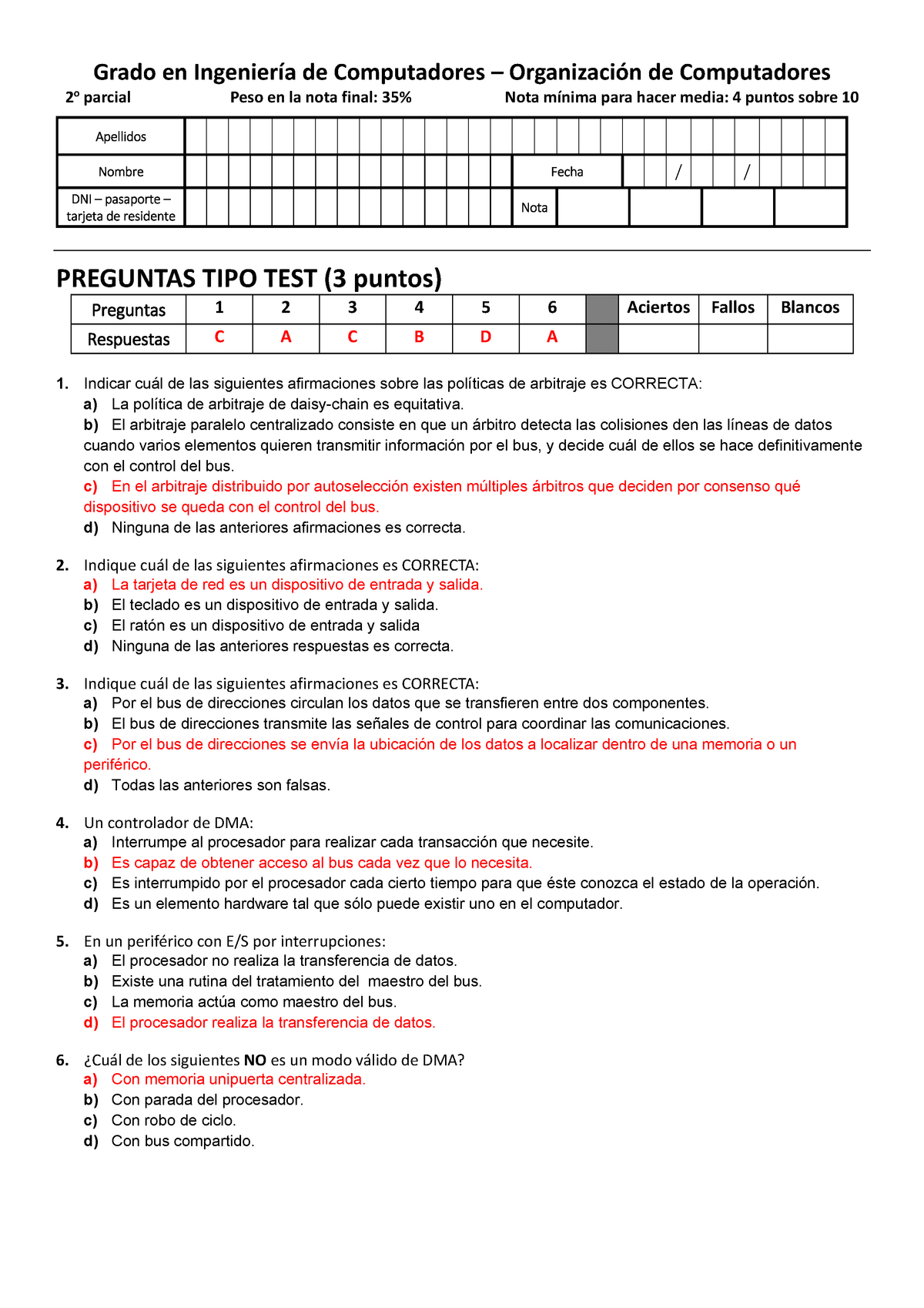 Examen Preguntas Y Respuestas Studocu