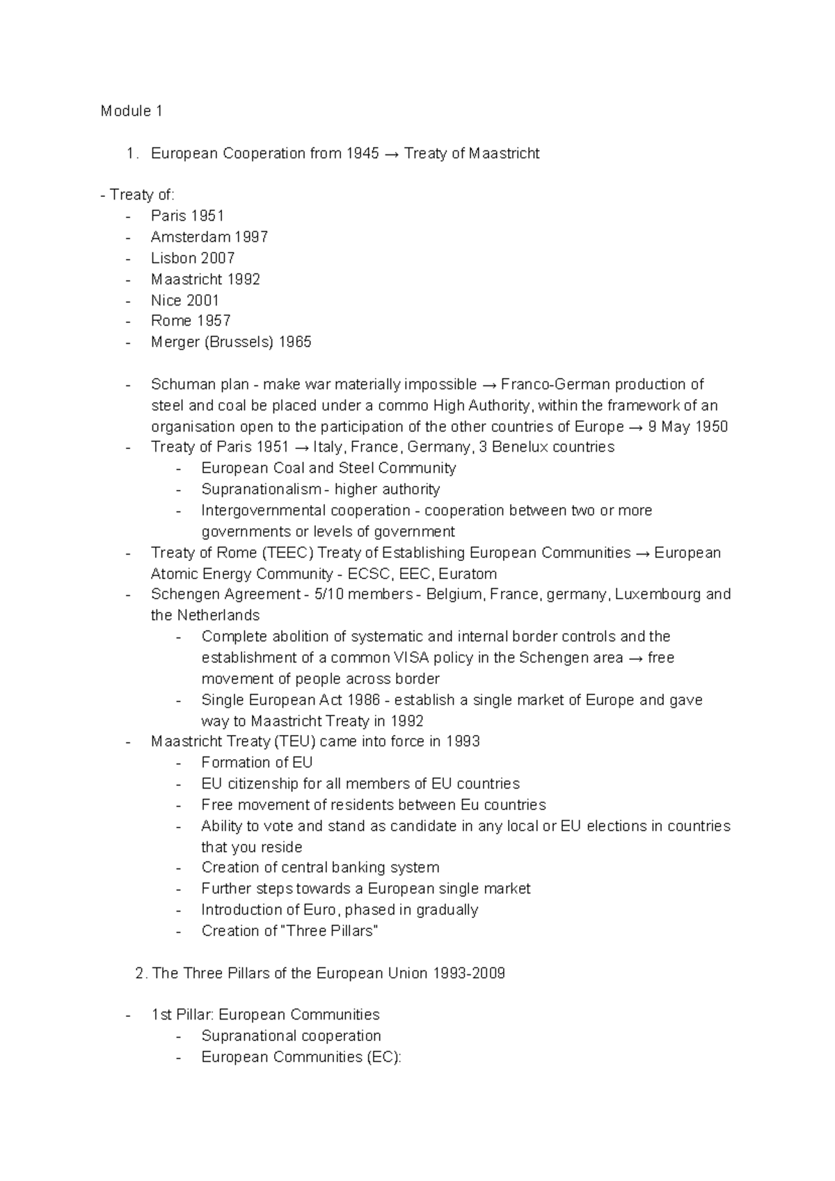 understanding-europe-notes-module-1-european-cooperation-from-1945