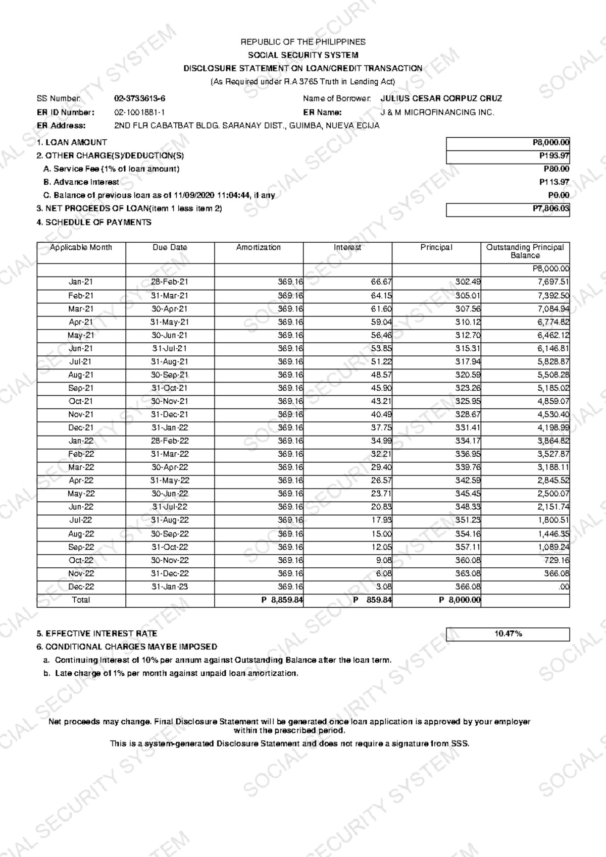 Mmmmm - Lectures - REPUBLIC OF THE PHILIPPINES SOCIAL SECURITY SYSTEM ...