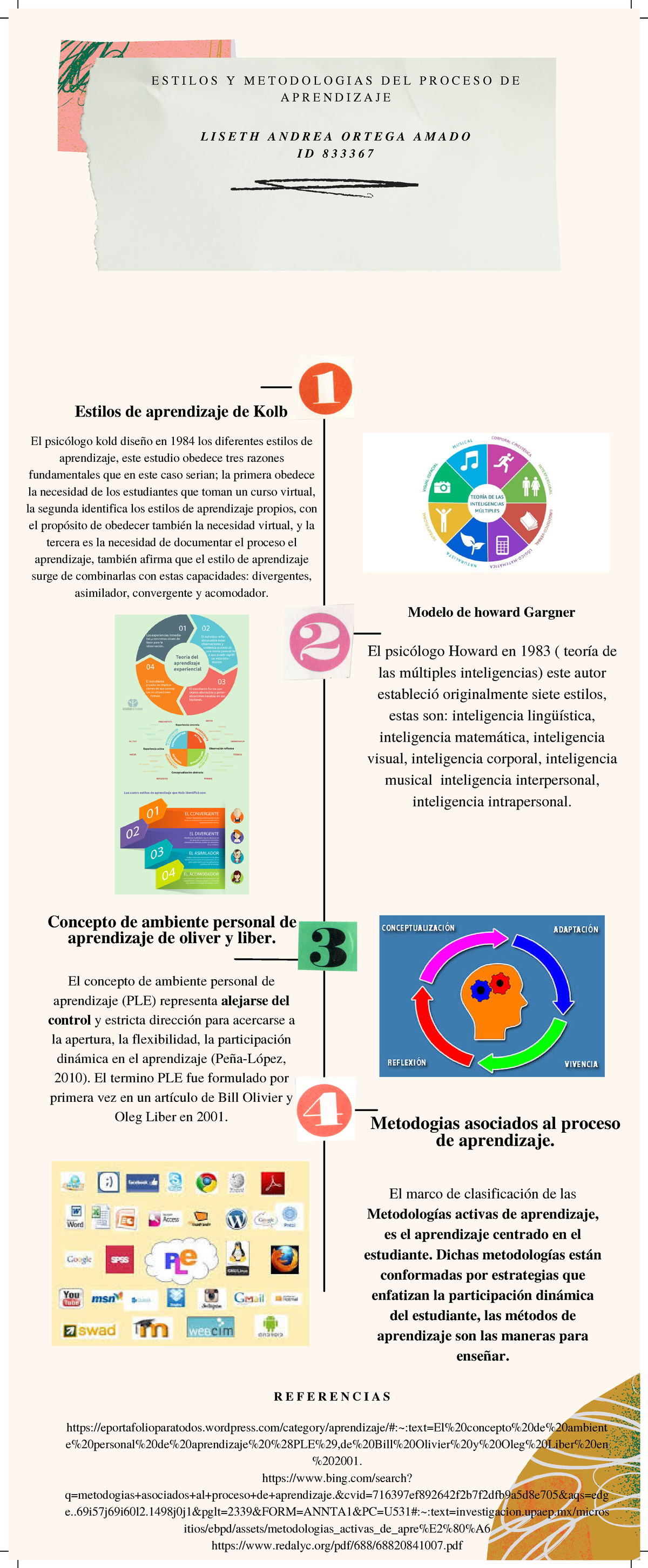 Infografia sobre los estilos de aprendizaje - Concepto de ambiente ...