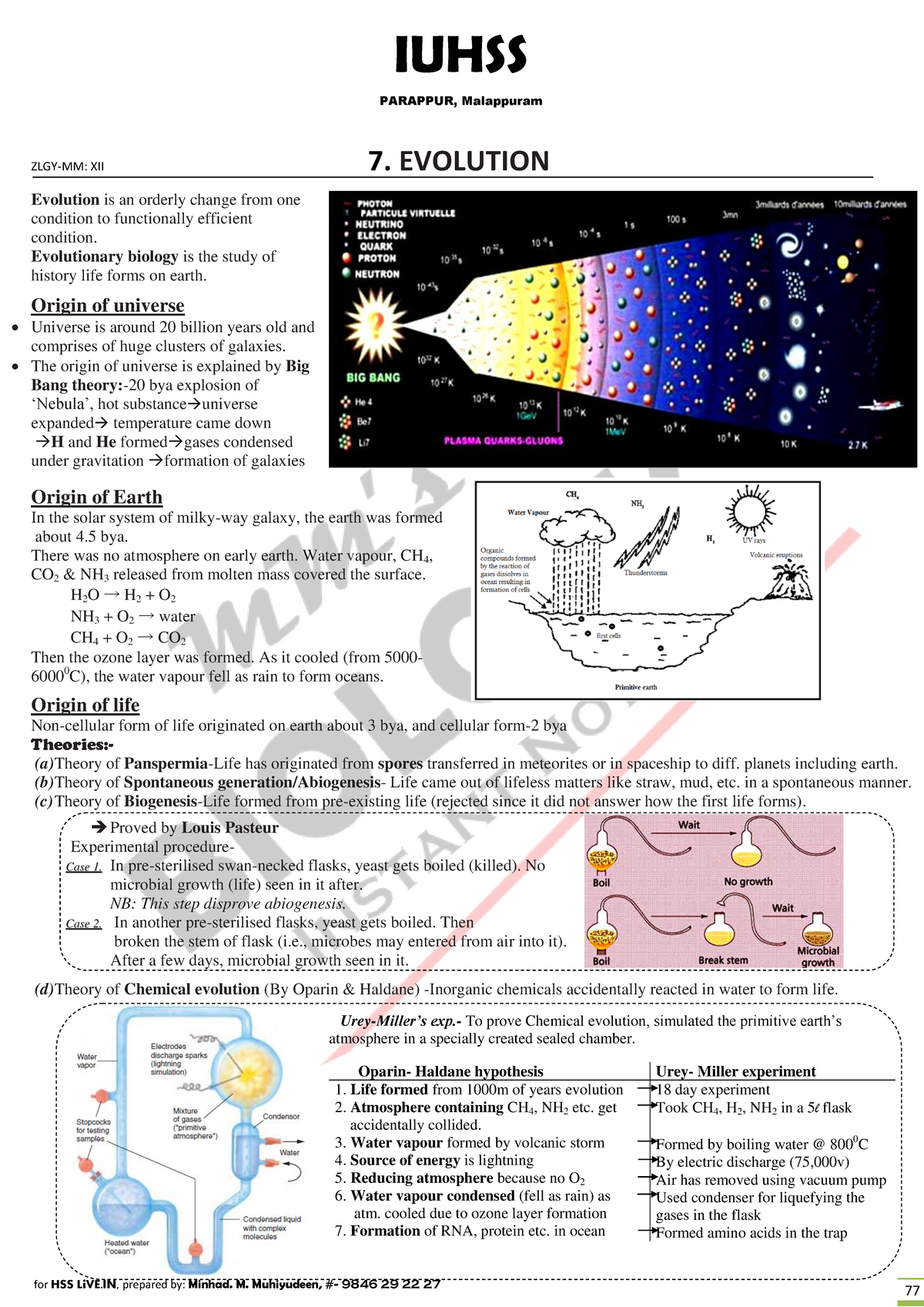 XII Ch 7 Evolution hsslive - Science - Studocu