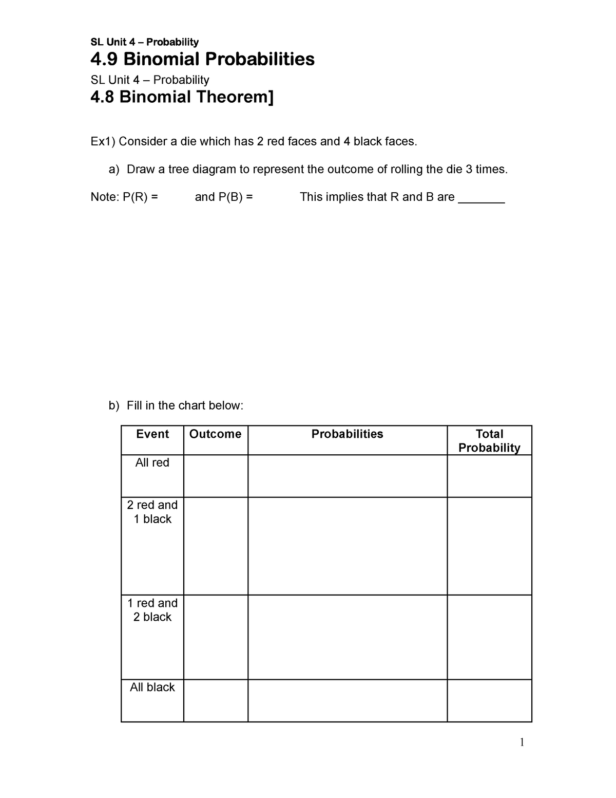 homework 4 binomial theorem and binomial probability