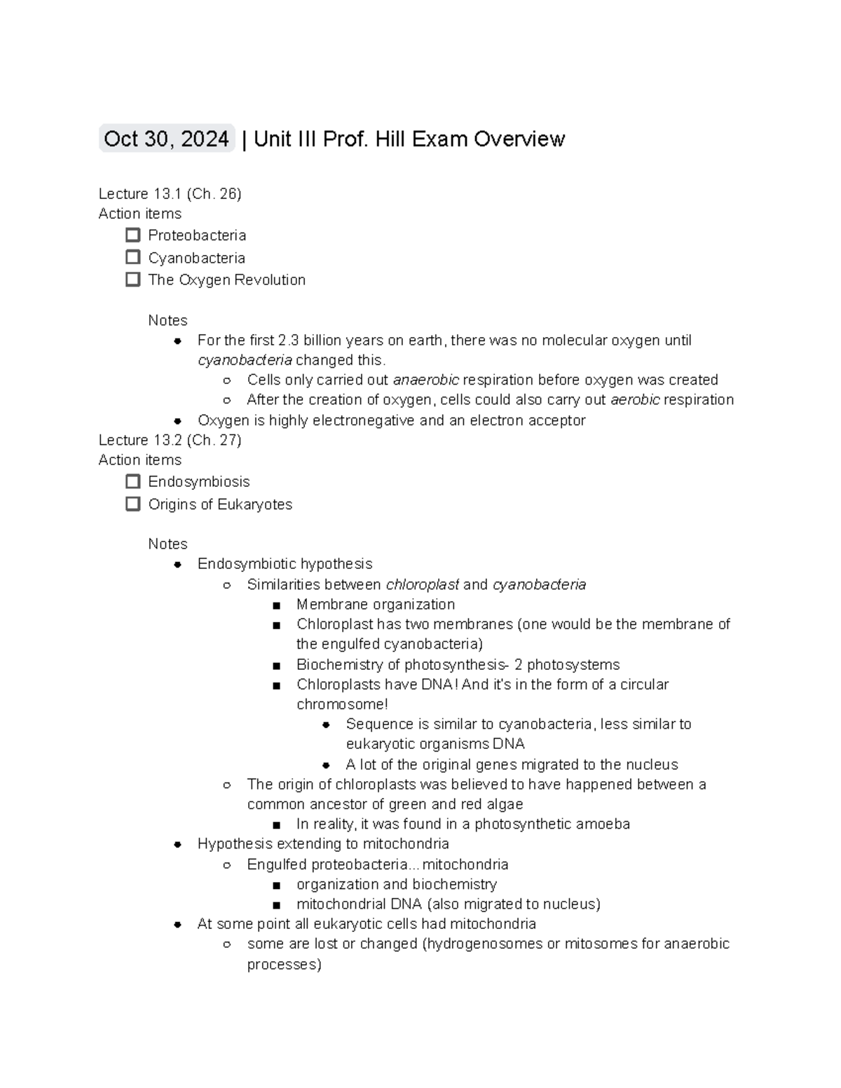 Unit III Prof. Hill Exam Review - Oct 30, 2024 | Unit III Prof. Hill ...