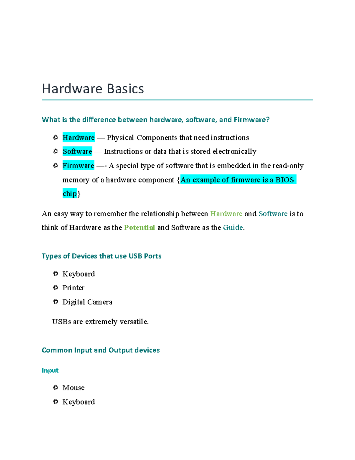 What Are The Difference Between Hardware Software And Firmware