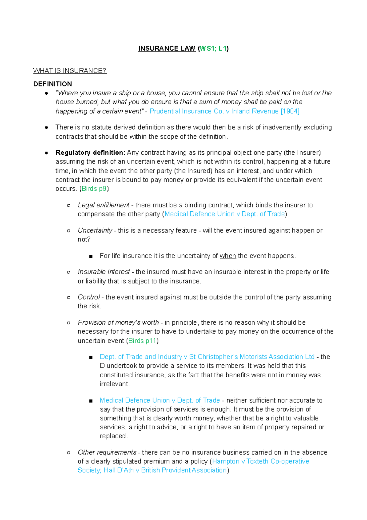 1-insurance-law-insurance-law-ws1-l1-what-is-insurance-definition