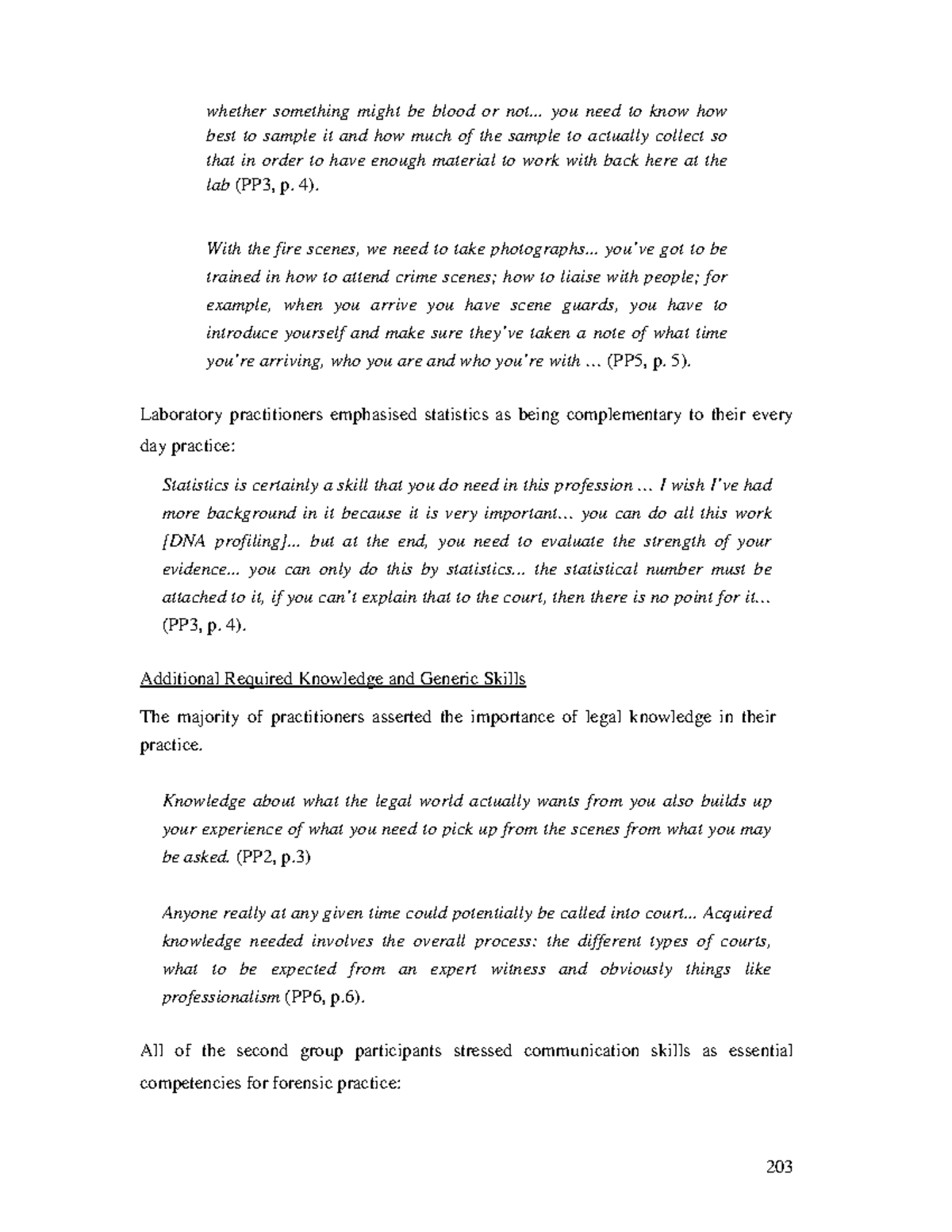 Forensic Science-54 - Notes - 203 whether something might be blood or ...
