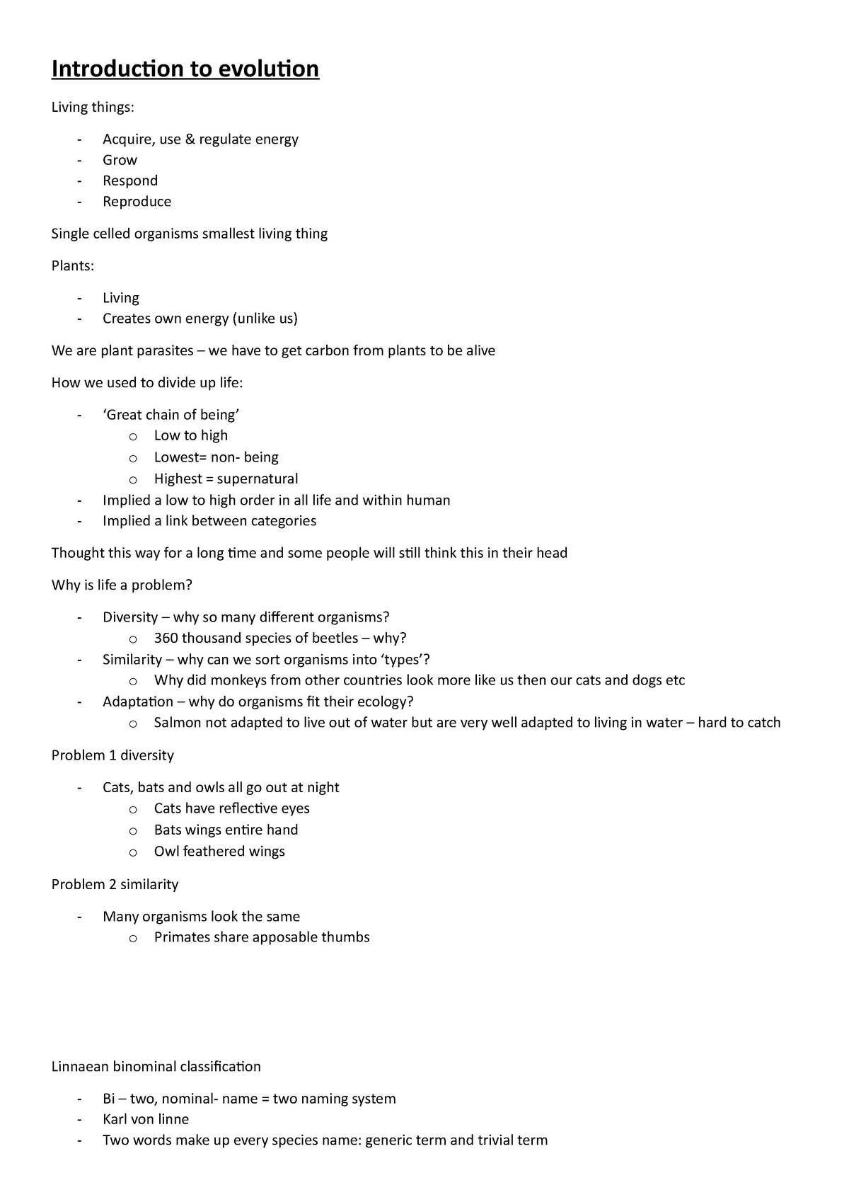 Evolution 2 - Lecture Notes 1-12 - Introduction To Evolution Living ...