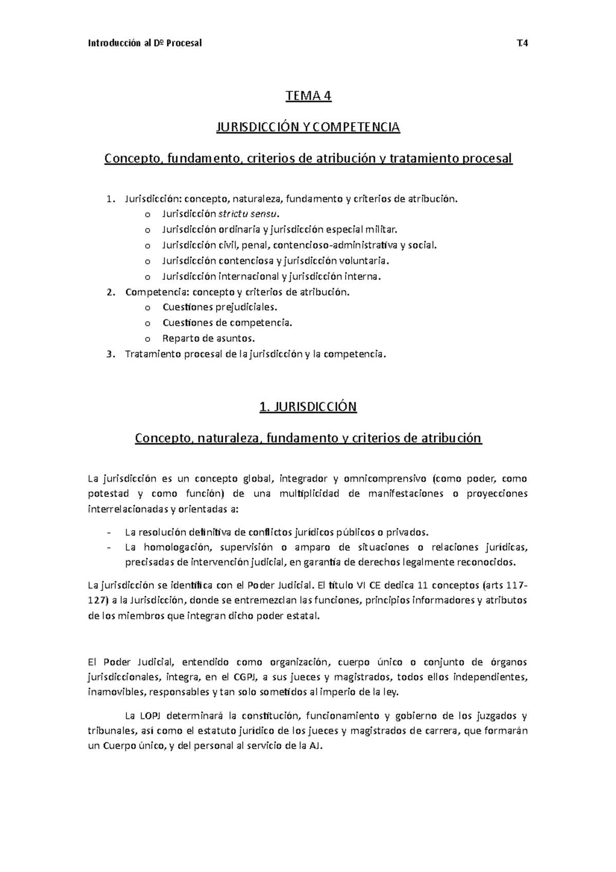 Tema 04. Jurisdicción y competencia - TEMA 4 JURISDICCIÓN Y COMPETENCIA ...