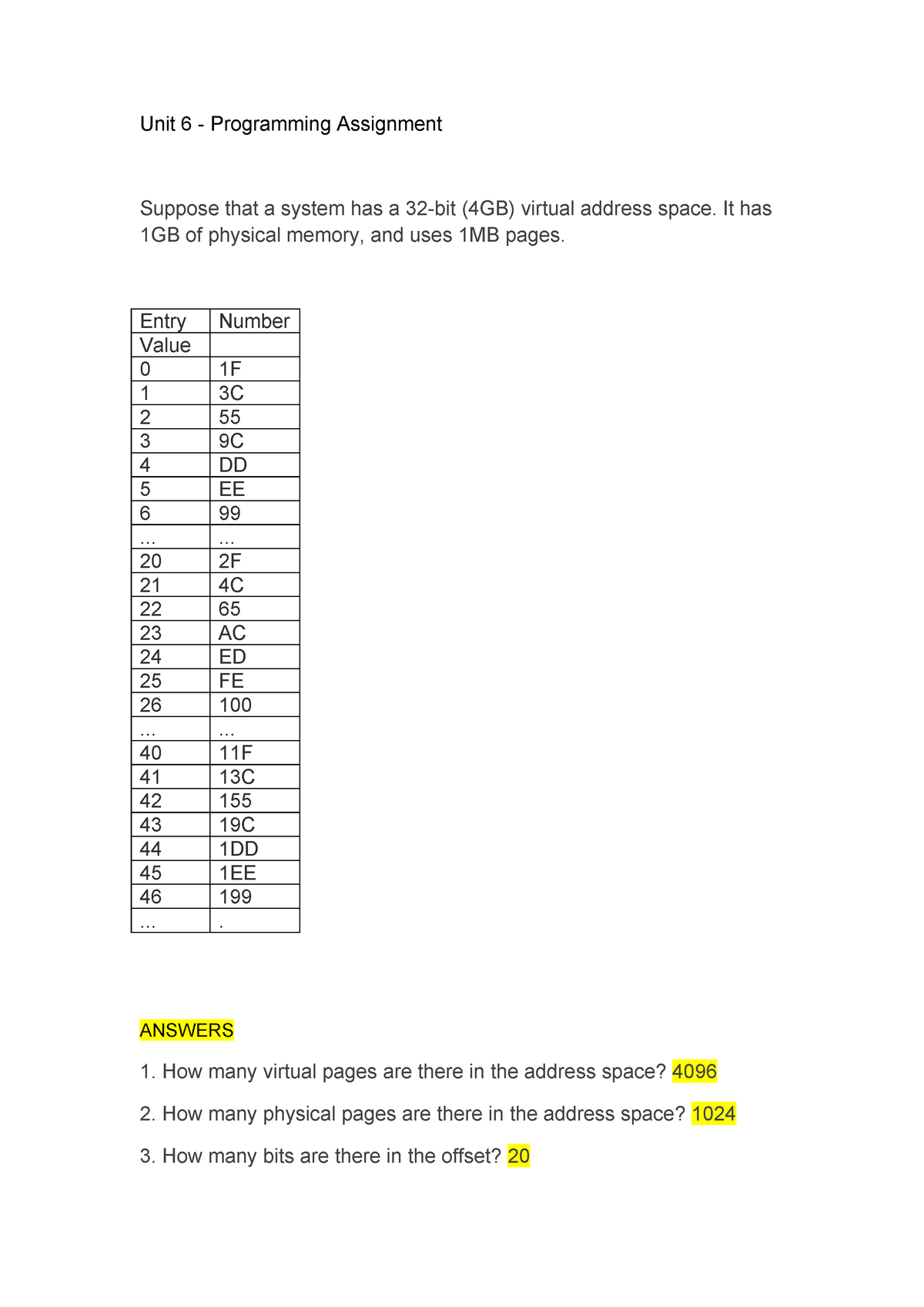 Unit 6 Programming Assignment Solution - Operating System - Studocu