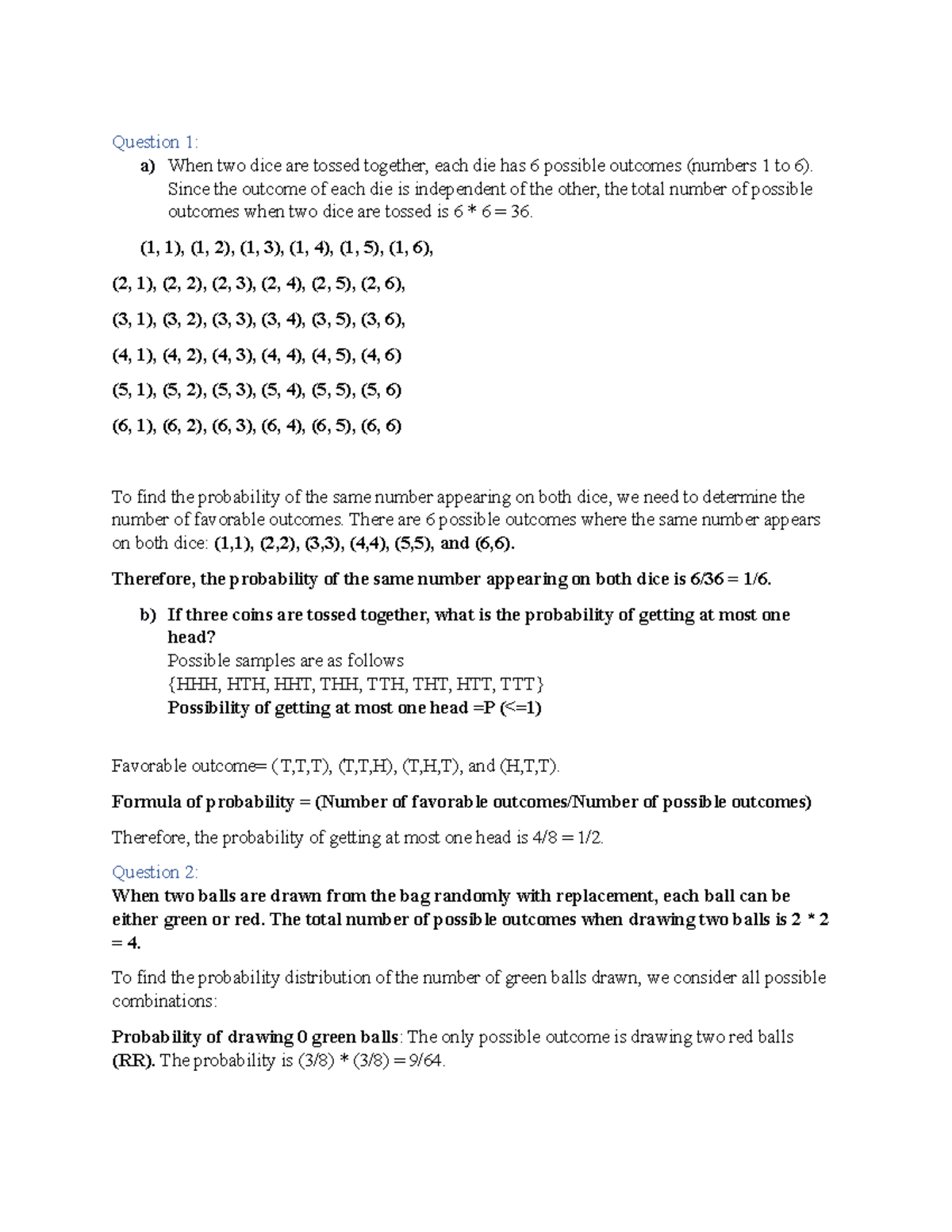 Sta301 assignment 2 - This is the notes of statistics - Question 1: a ...