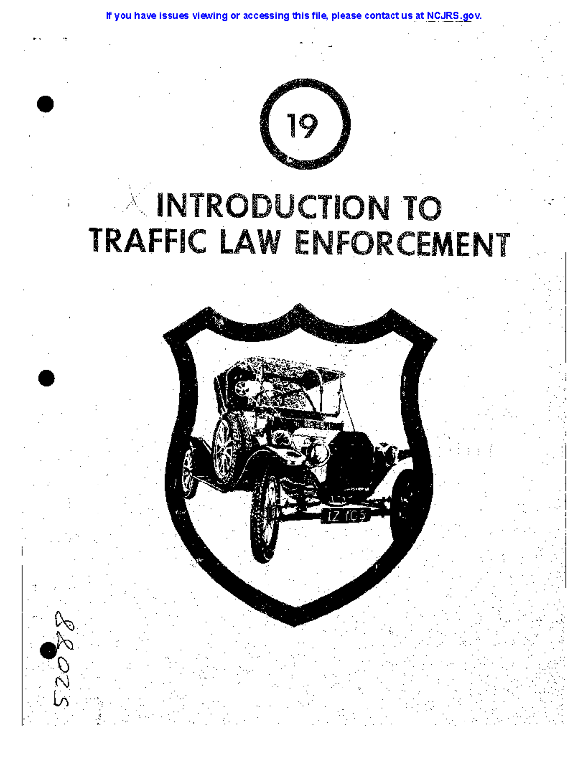 52088 Ncjrs Atty. Ryan Agoot \ INTRO UCTION TO TRAFFIC LAW ENFO