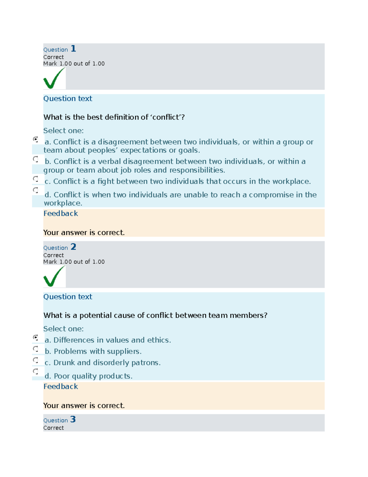 Sitxcom 005 Multiple Choice 1 - Question 1 Correct Mark 1 out of 1 ...