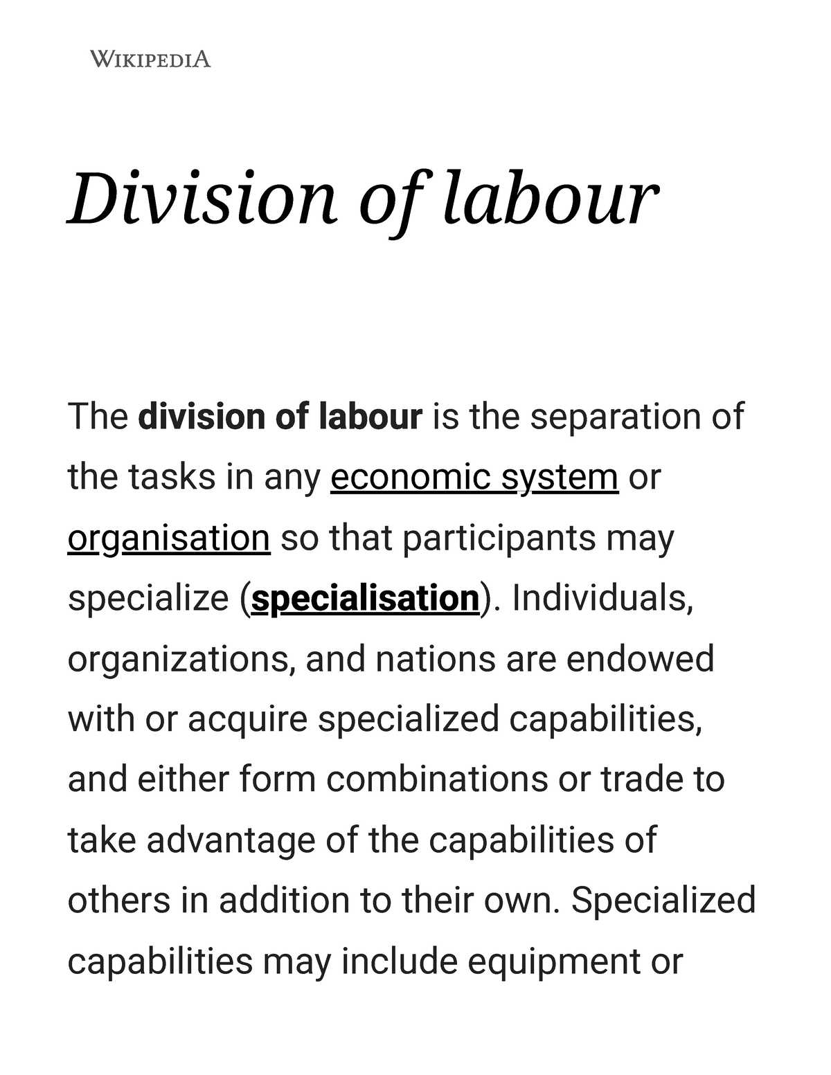 division-of-labour-wikipedia-division-of-labour-the-division-of