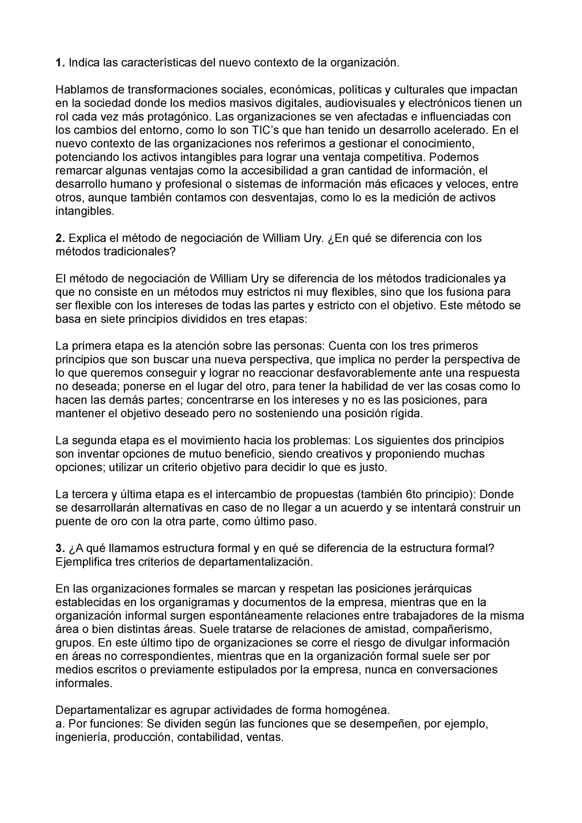 Final Corregido Teoría De La Org 1 Indica Las Características Del