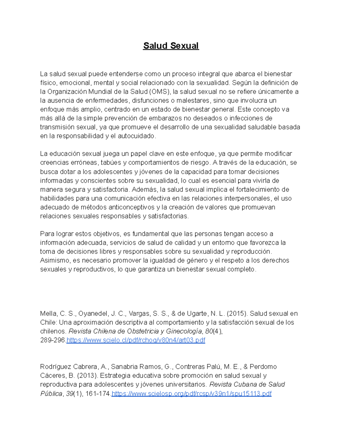 Salud Sexual - .nhhh - Salud Sexual La salud sexual puede entenderse ...