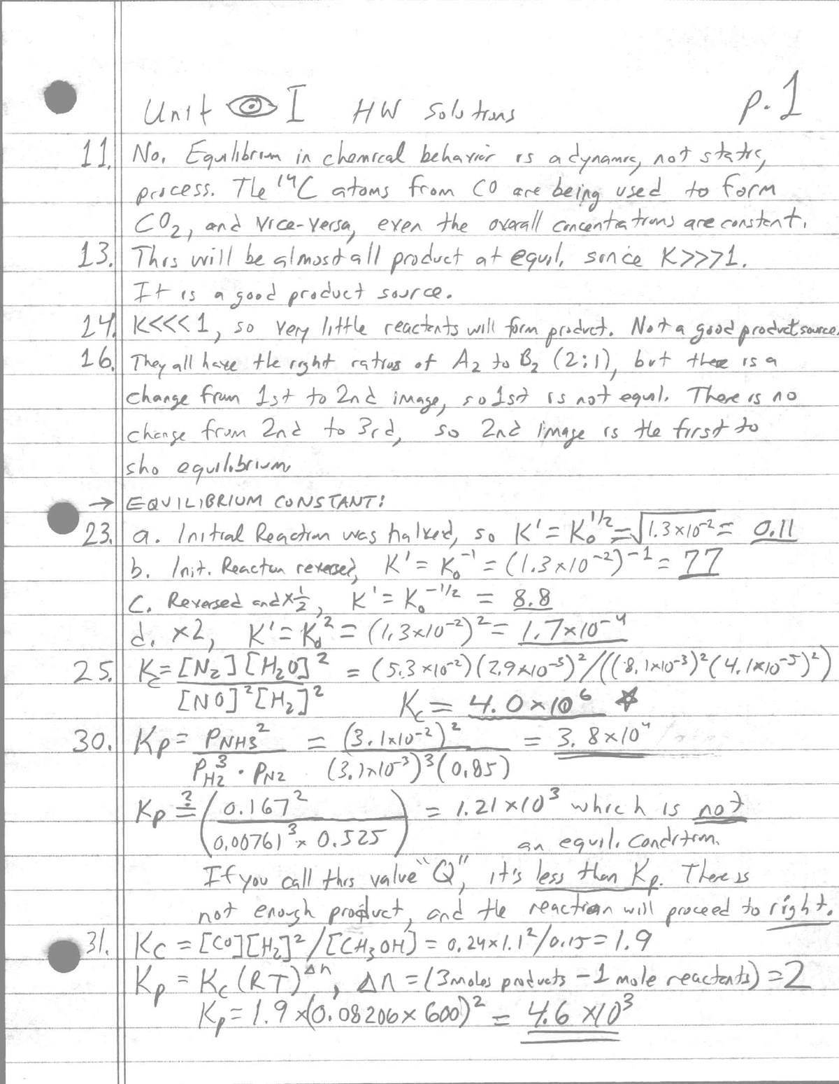 higher chemistry unit 1 homework