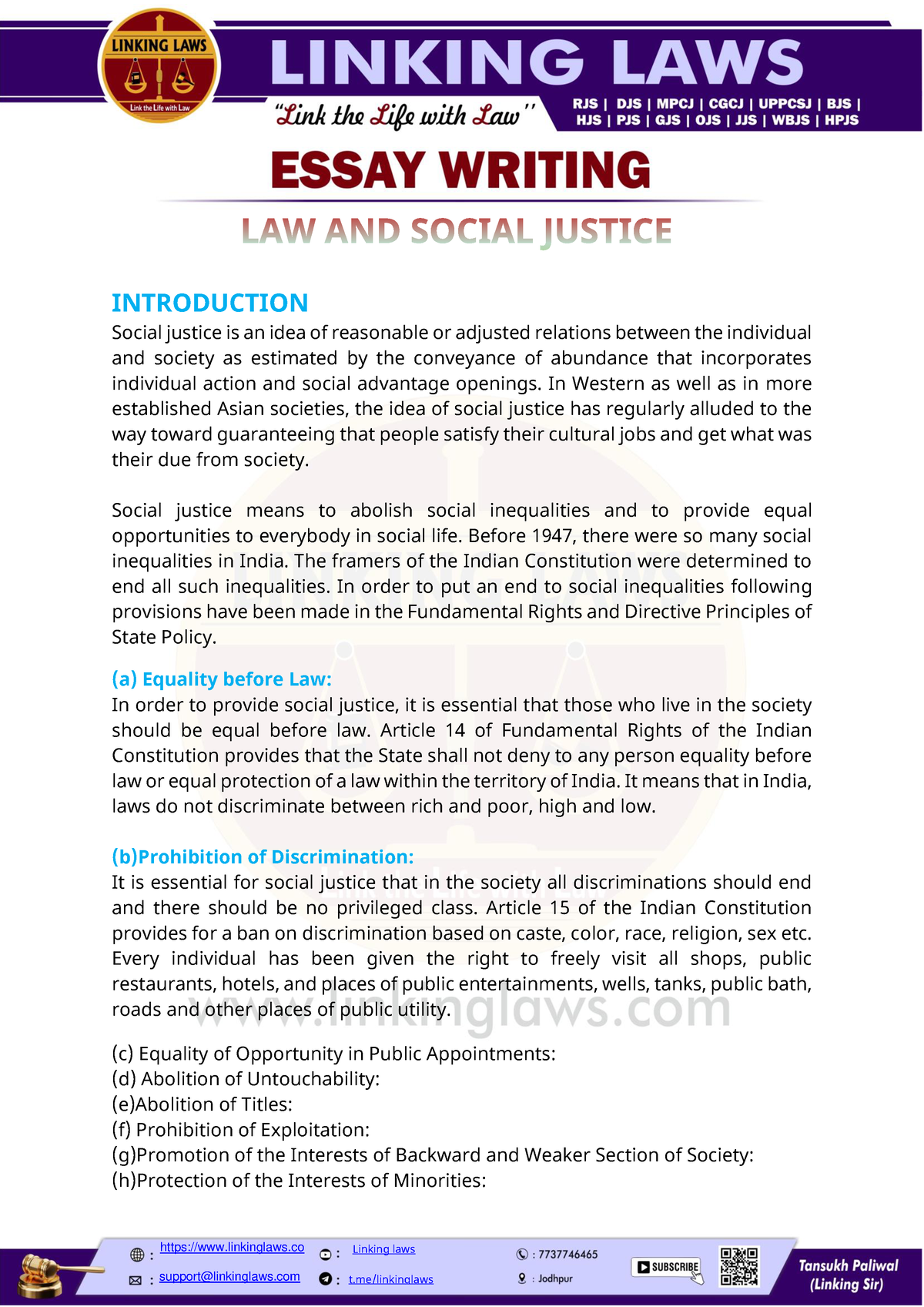 dissertation on social justice