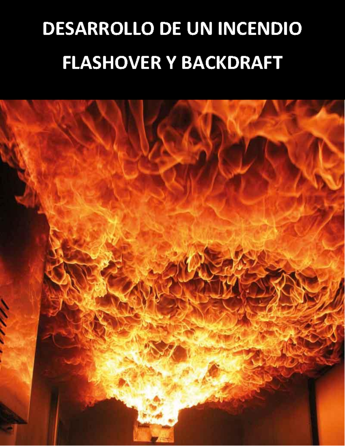 Desarrollo DE UN Incendio Flashover Y Backdraft - DESARROLLO DE UN ...