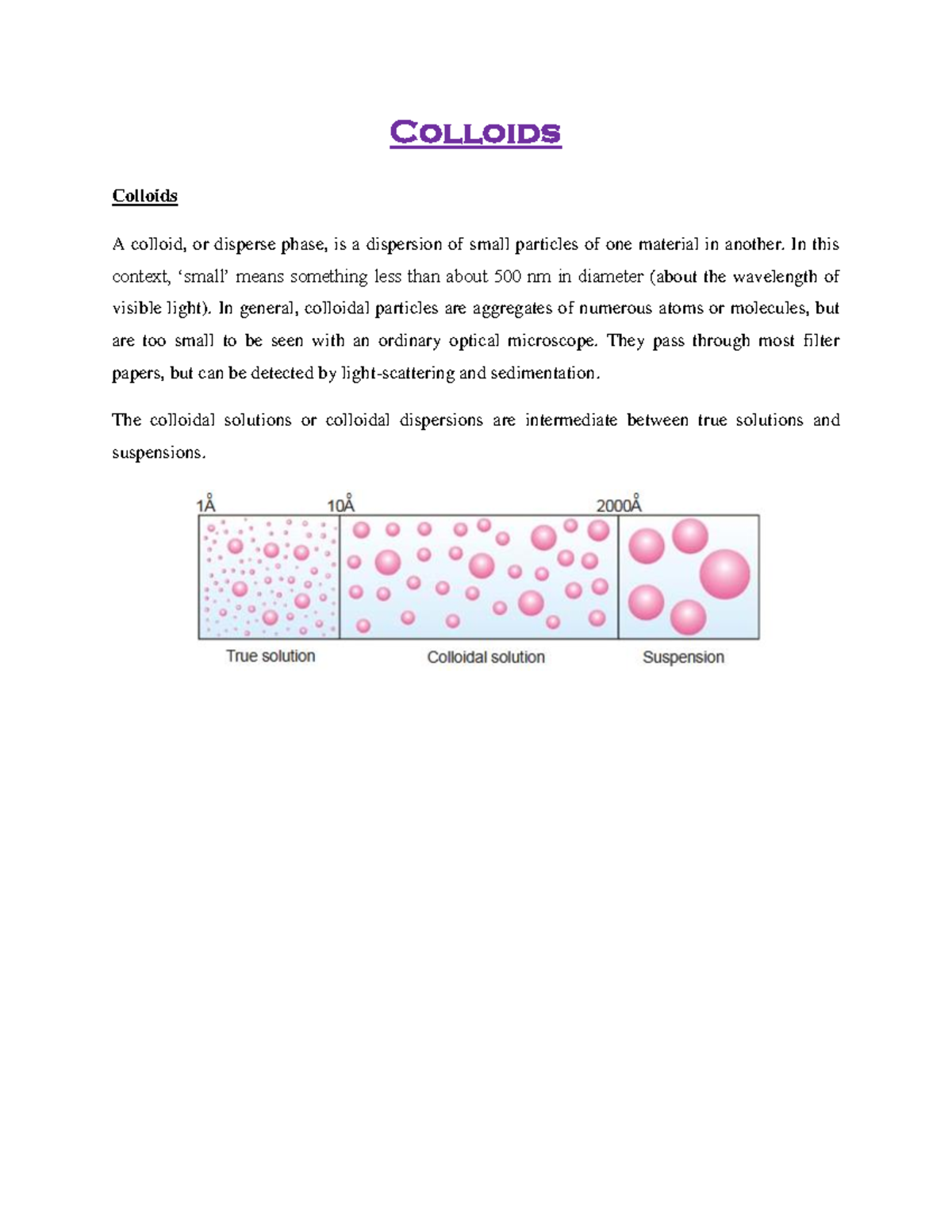 Colloids Lecture TR IPE - Colloids Colloids A colloid, or disperse ...