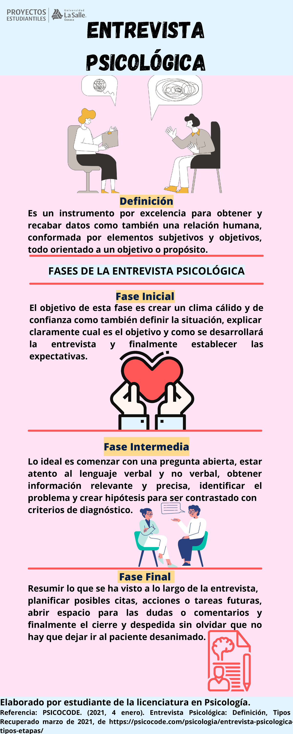 Entrevista-psicológica - ENTREVISTA PSICOLÓGICA El objetivo de esta ...