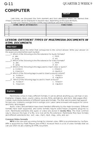 ICT 1 Module Q1 - WEEK1 - Introduction to Computer Programming 1 ...
