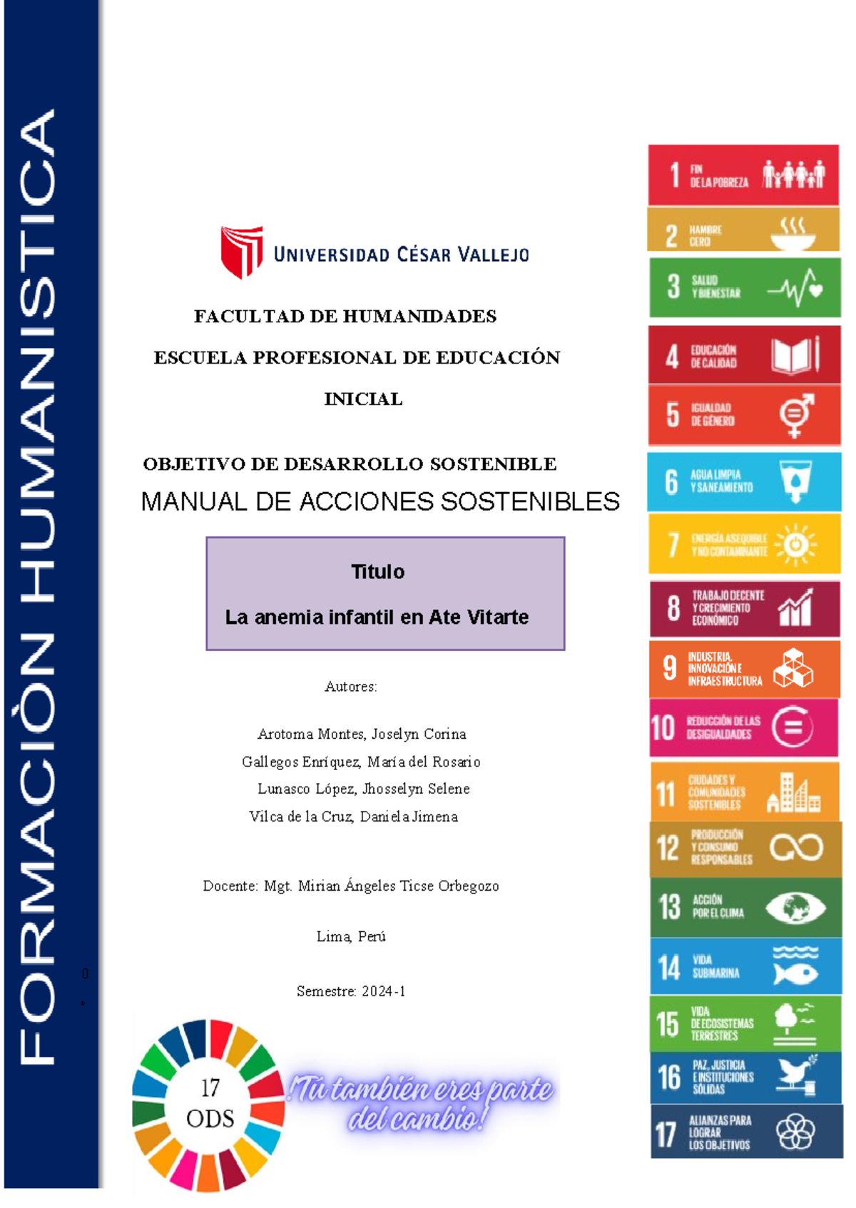Ods manual 2 - Practicas - FACULTAD DE HUMANIDADES ESCUELA PROFESIONAL ...