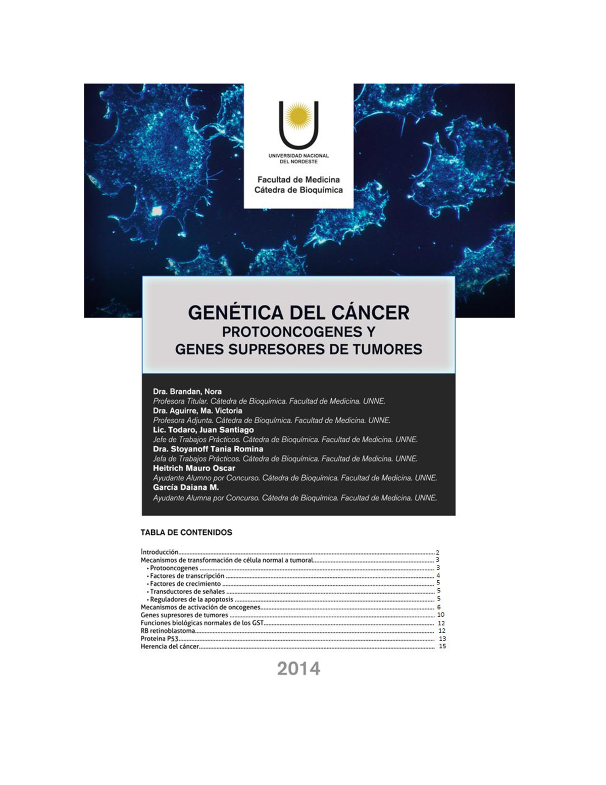 Oncogenes Y Genes Supresores De Tumores - INTRODUCCI”N El C·ncer ...