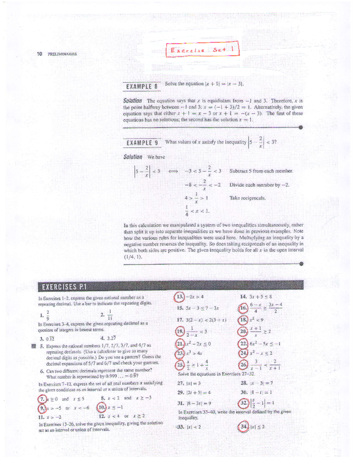 College Calculus MTH141 Practice Materials Exercises - l$ ,fREl Ml!{A* ...