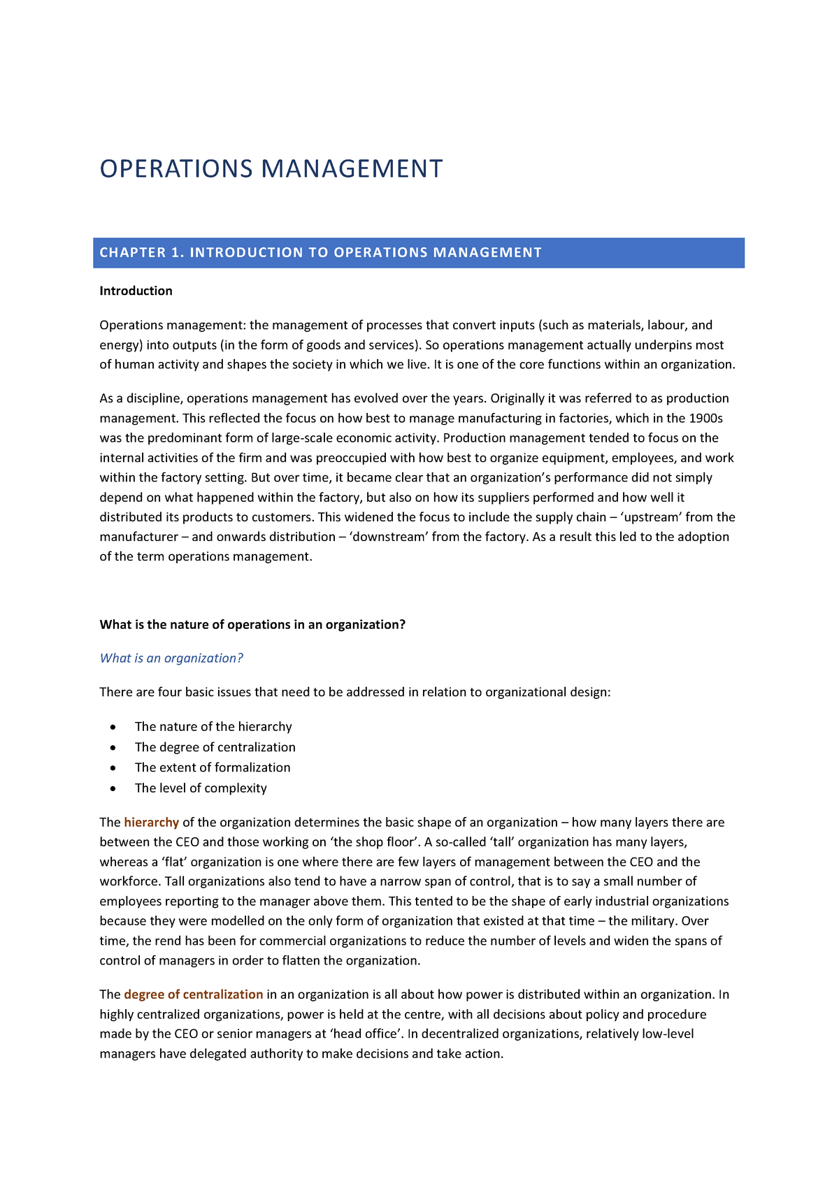 operations-management-summary-studeersnel