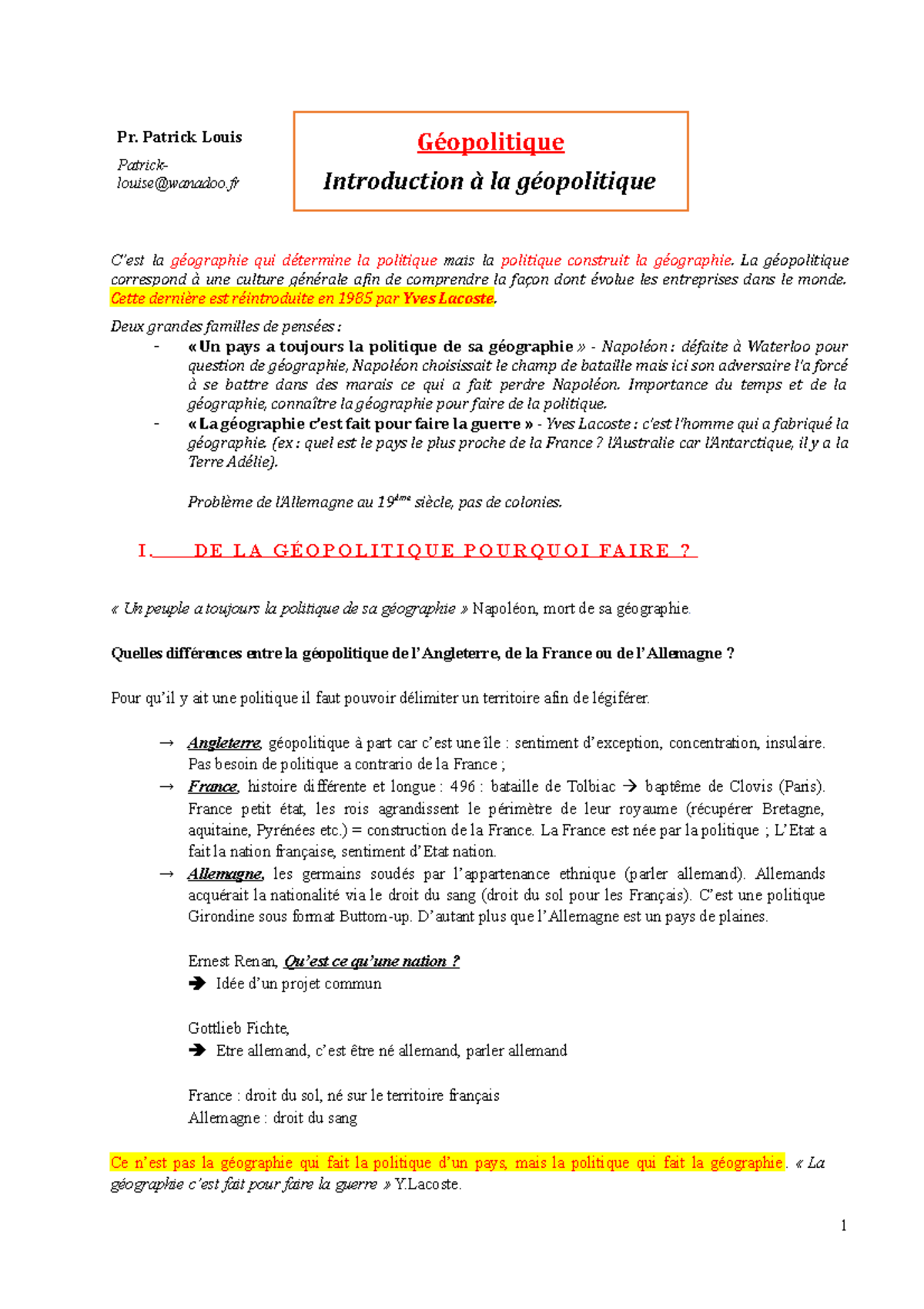 exemple introduction dissertation geopolitique