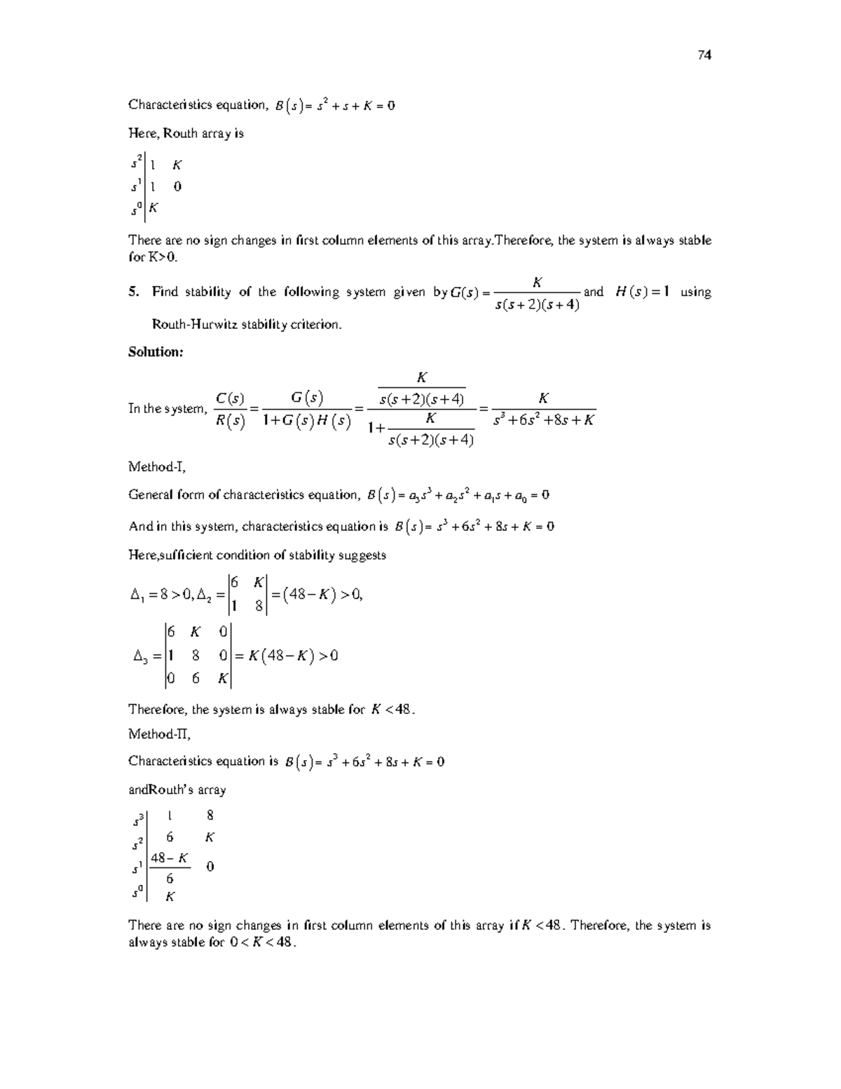 Fundamental of contorl systems -lecture 8 - Characteristics equation, B ...