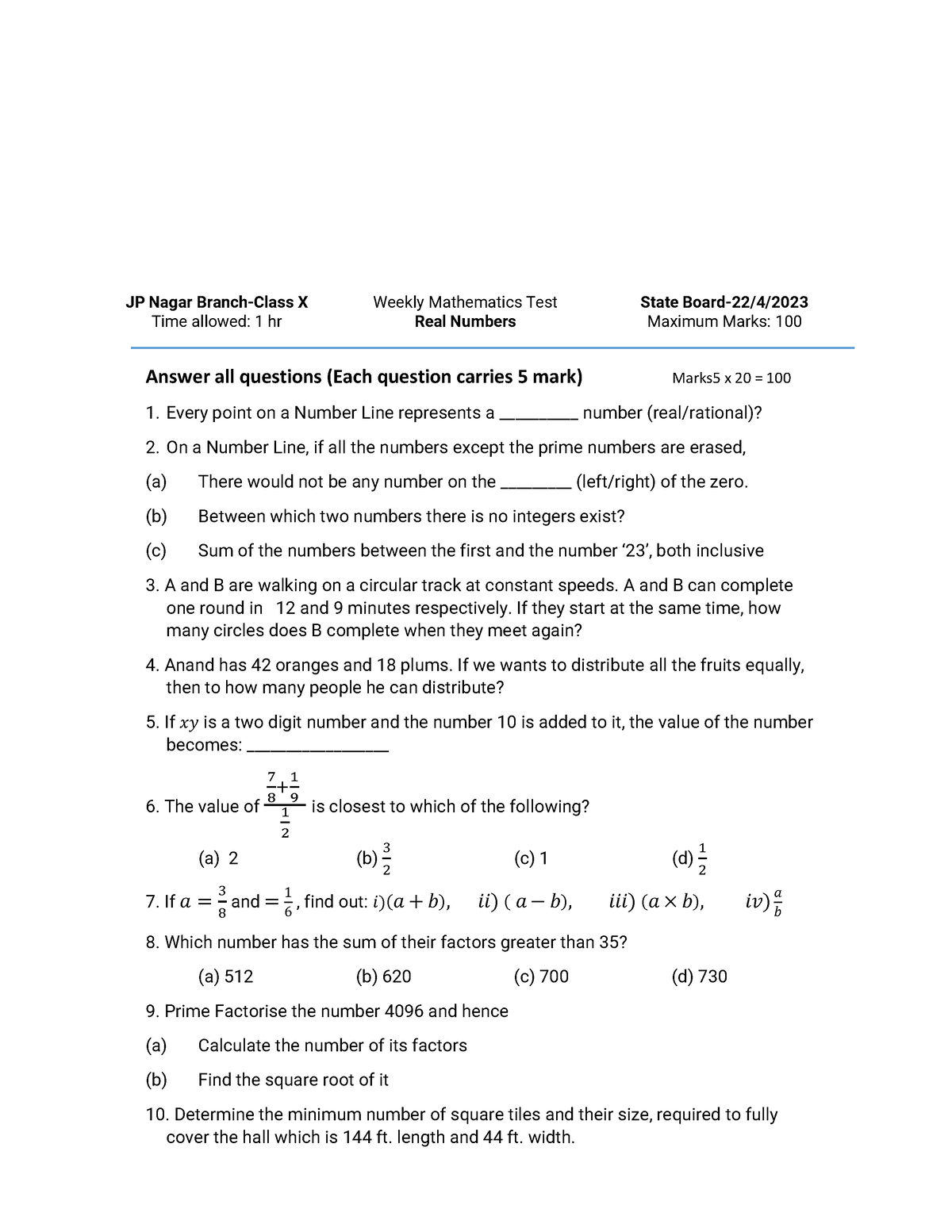 2nd batch maths paper - hgivydgvkgbsrigt iludsrgiusdtggerg - JP Nagar ...