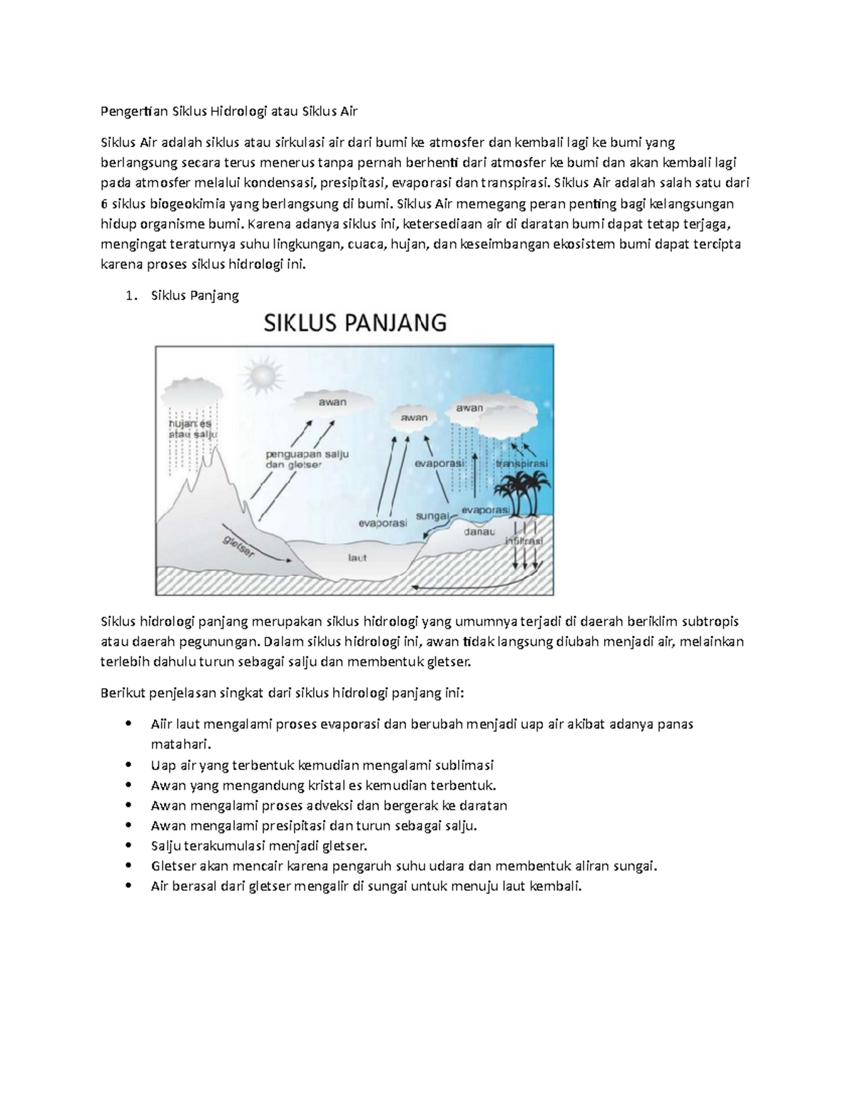 Pengertian Siklus Hidrologi Atau Siklus Air - Siklus Air Adalah Salah ...