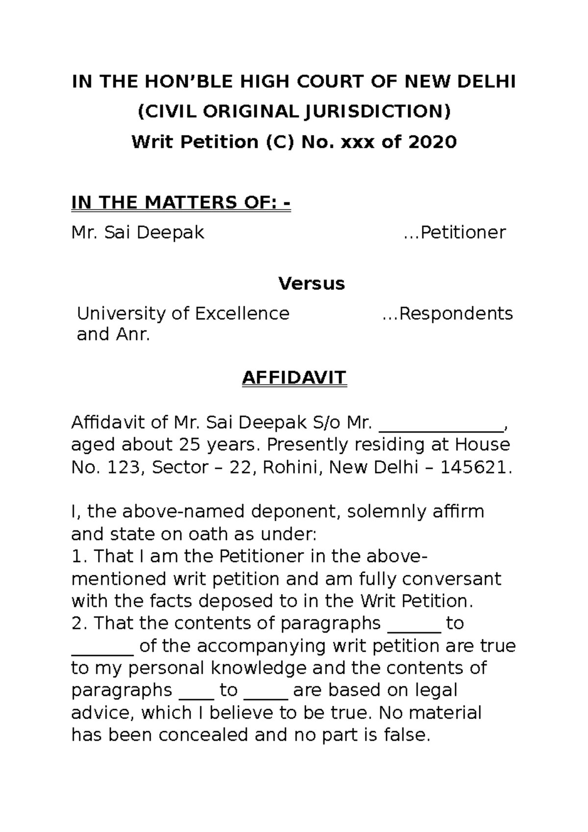 affidavit-drafting-sample-for-reference-in-the-hon-ble-high-court
