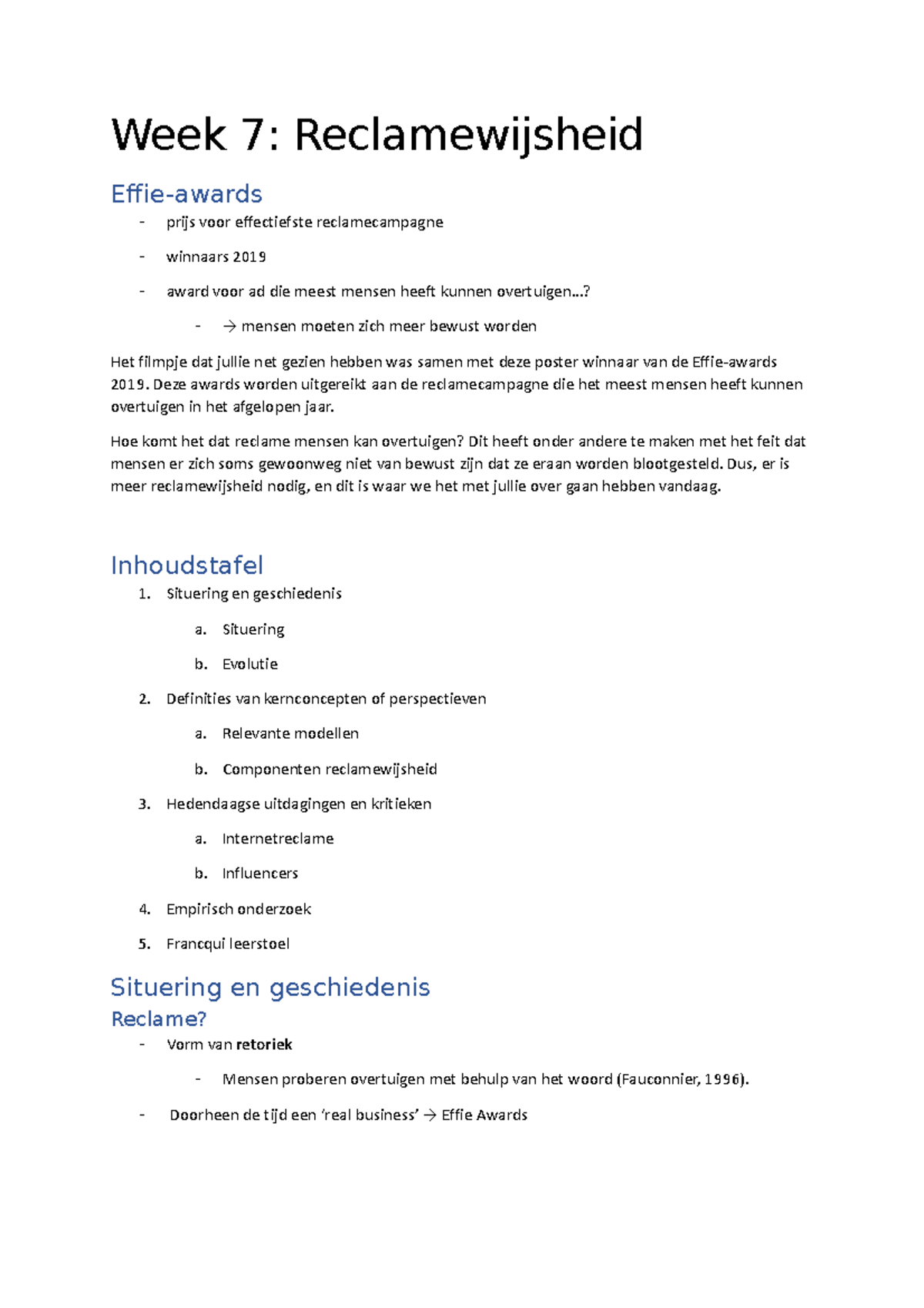 Week 7 reclamewijsheid - Week 7: Reclamewijsheid Effie-awards prijs ...