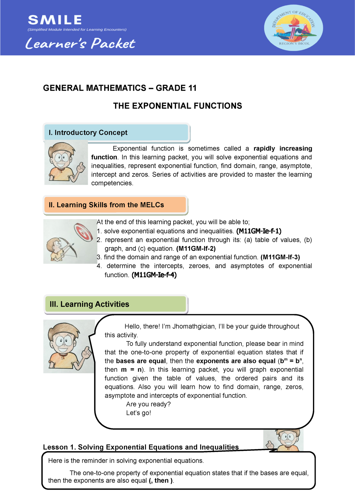 Gen Math LP Week 6 - Module 6 - GENERAL MATHEMATICS – GRADE 11 THE ...