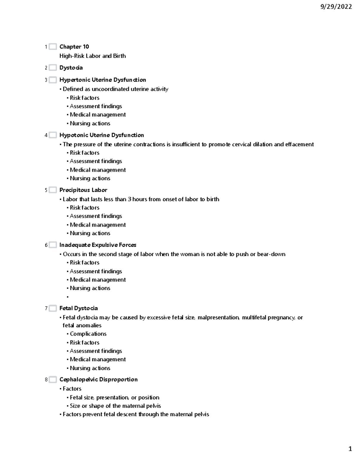 Chapter 10 High Risk Labor - Chapter 10 High-Risk Labor And Birth ...