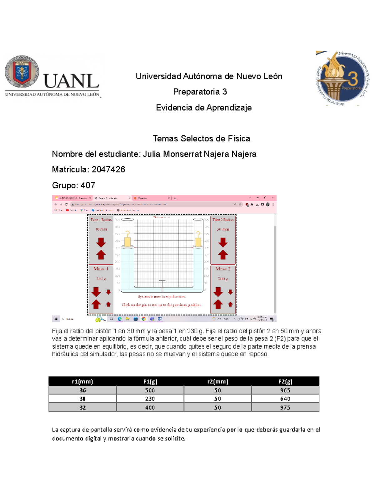 EA-TSF - Fisica - Universidad Autónoma de Nuevo León Preparatoria 3 ...
