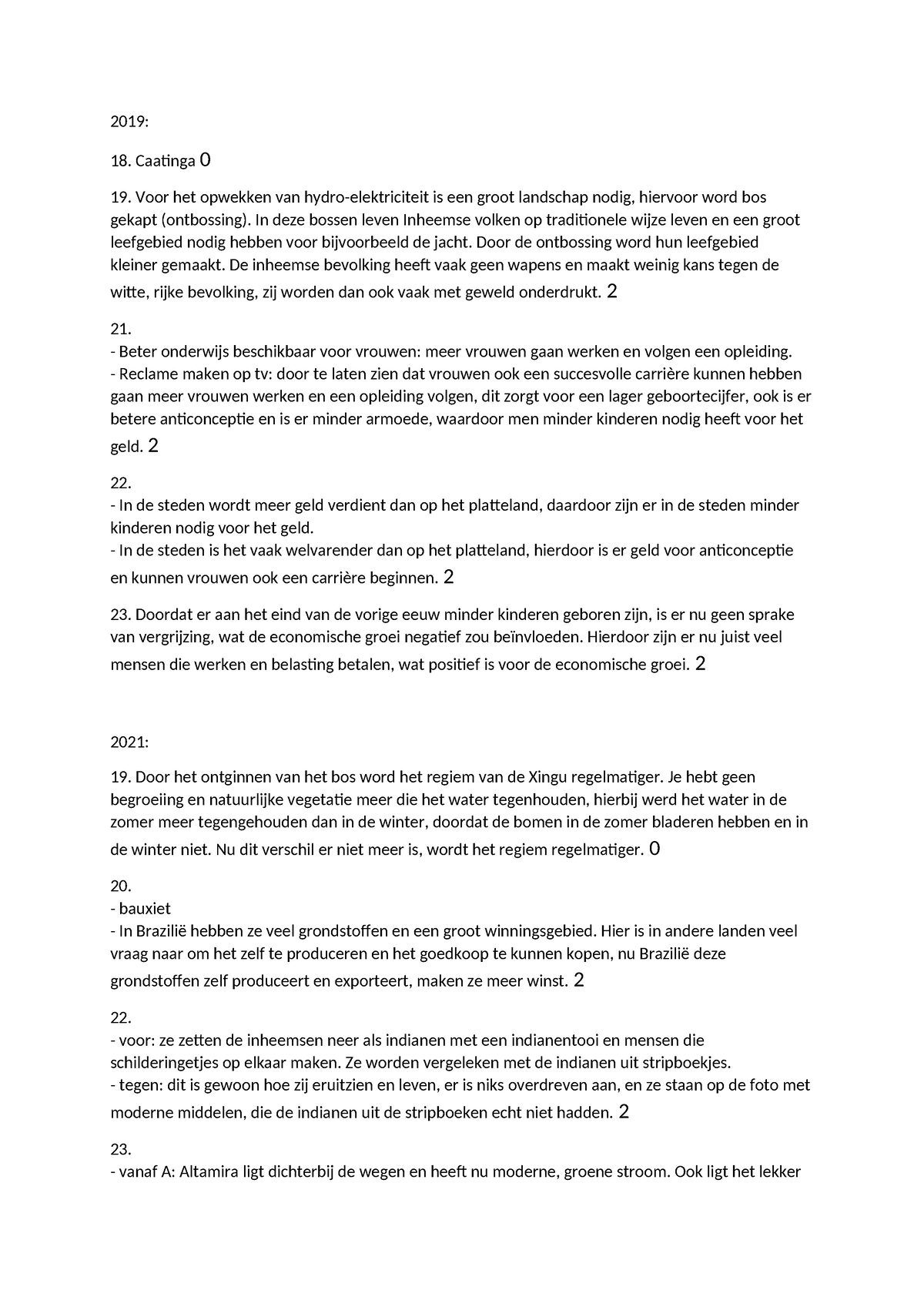 Ak Examens - Aardrijkskunde Samenvatting HAVO - 2019: 18. Caatinga 0 19 ...