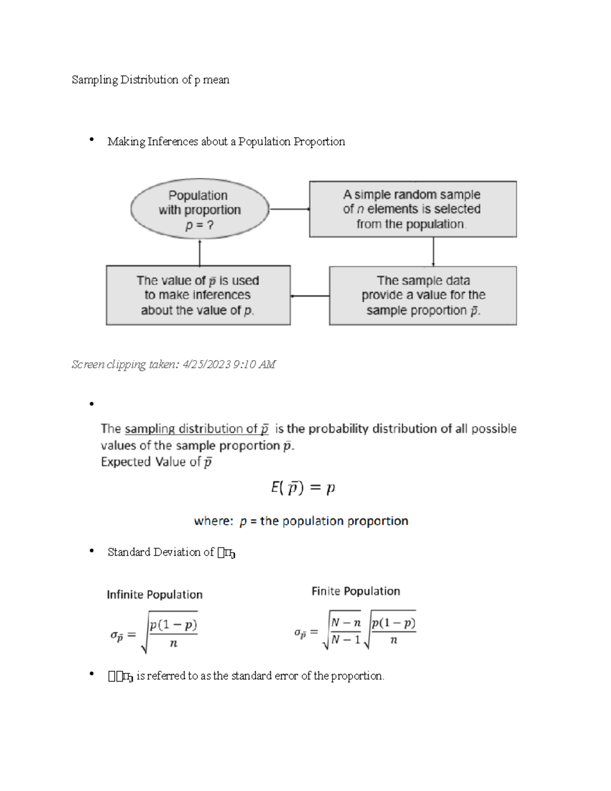 Sampling Distribution of p mean - When do we apply this correction ...
