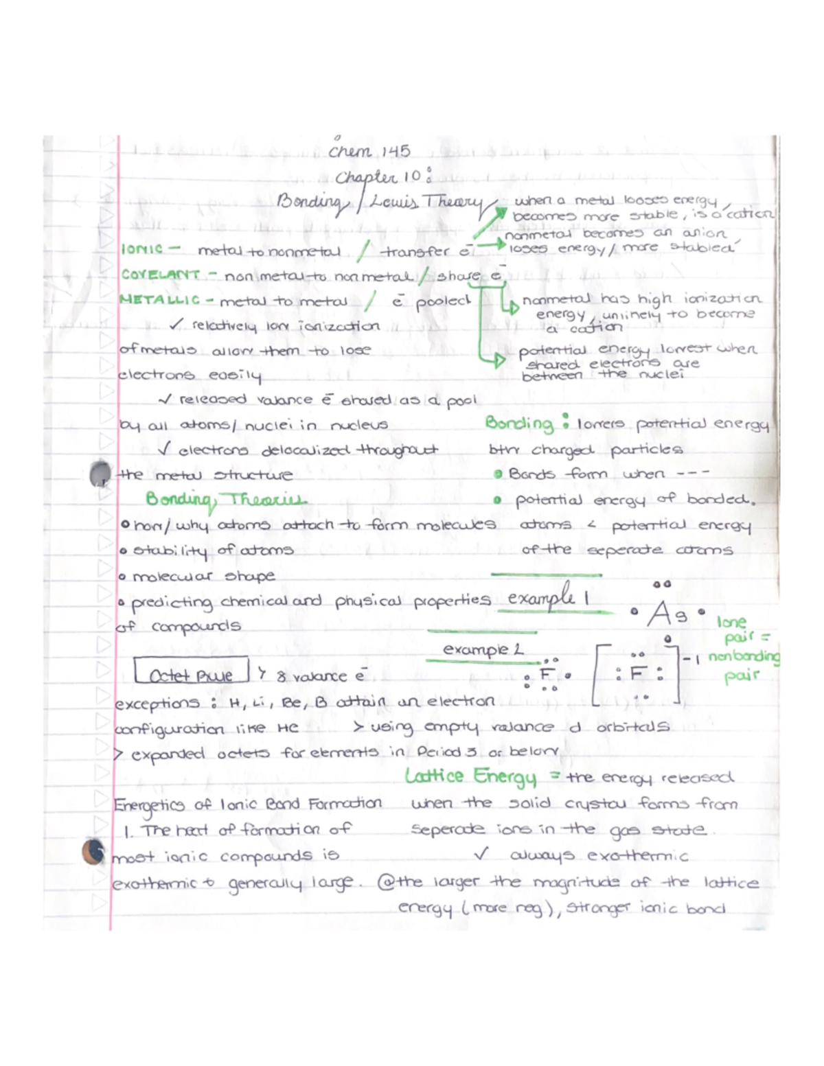 Chapter 10-12 - atomic radius, bonding theory, ionization ...