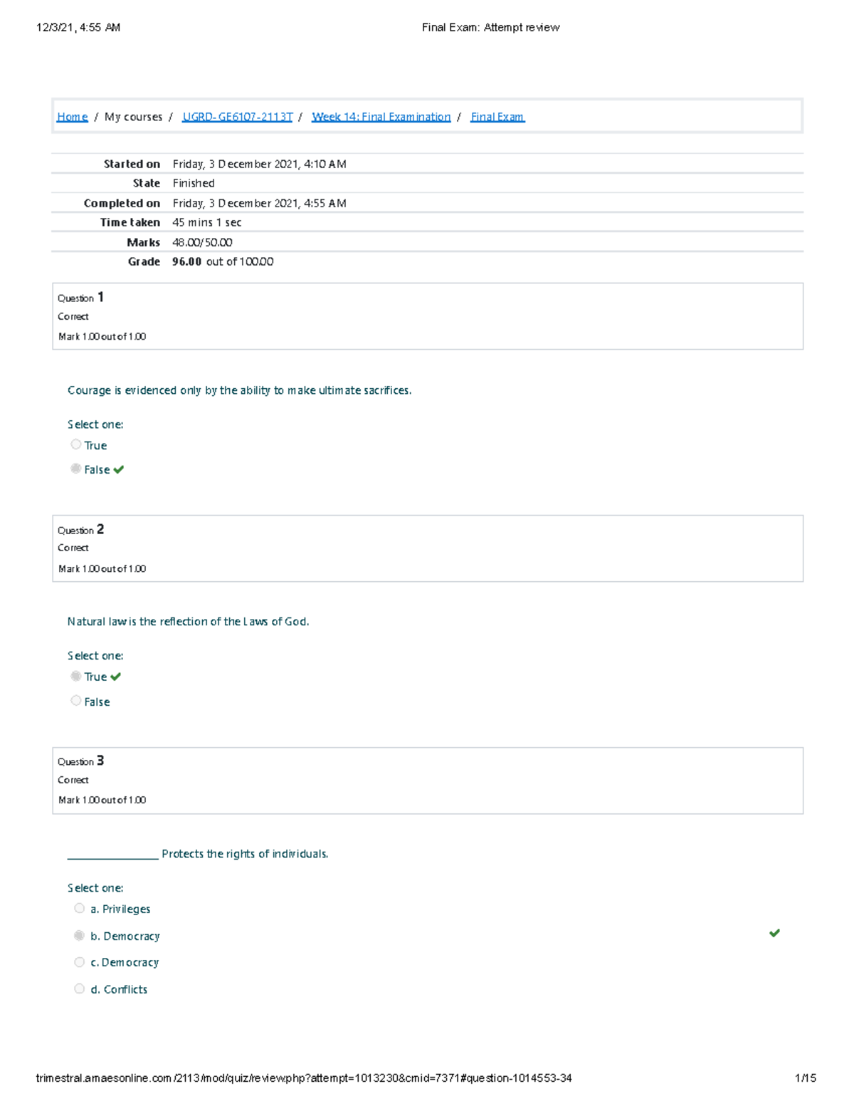 GE 6107 Ethics Final Exam-1 - 12/3/21, 4:55 AM Final Exam: Attempt ...