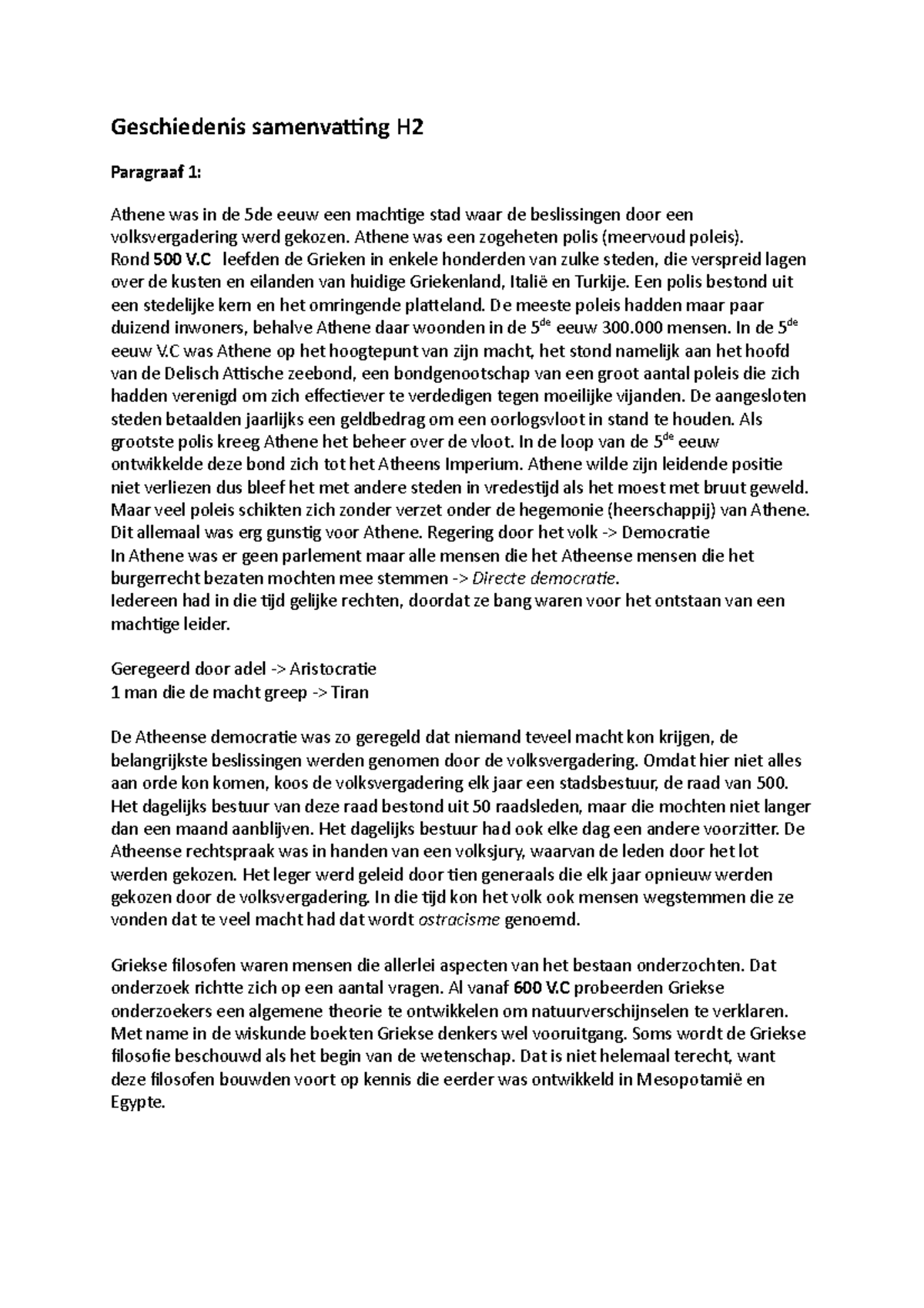 Geschiedenis Samenvatting Hoofdstuk 2 - Geschiedenis Samenvatting H ...