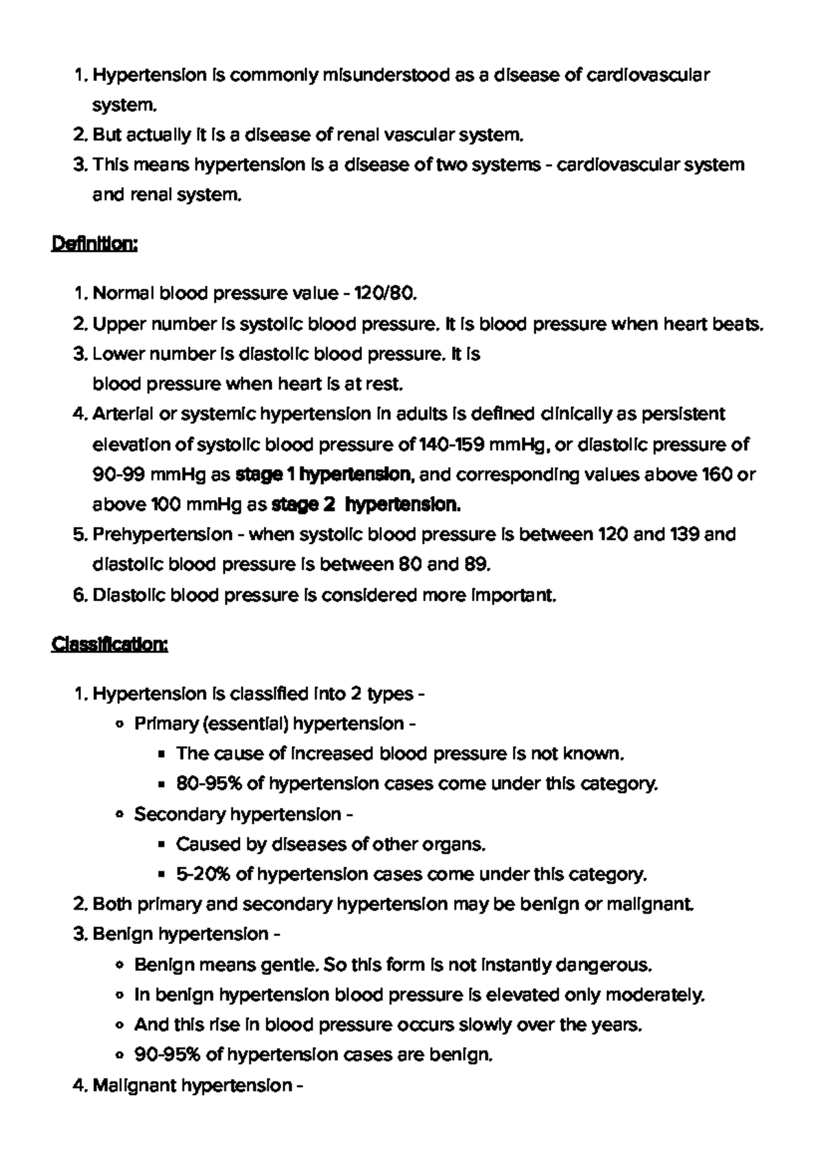 Hypertension - . Hypertension is commonly misunderstood as a disease of ...