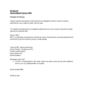 MSc Strength and Conditioning Literature Summaries P3 - The section ...