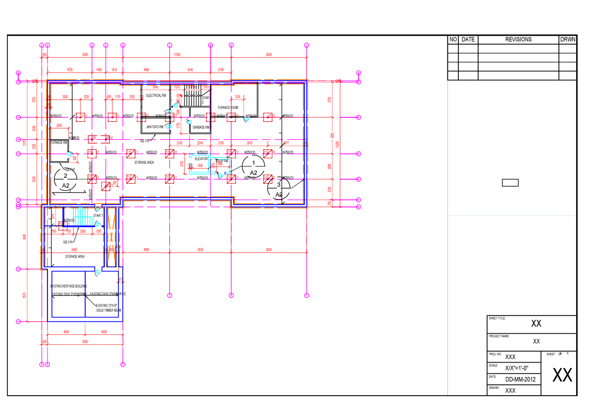 Fernandez-FP2 Final - How to make foundation plan in AutoCAD ...